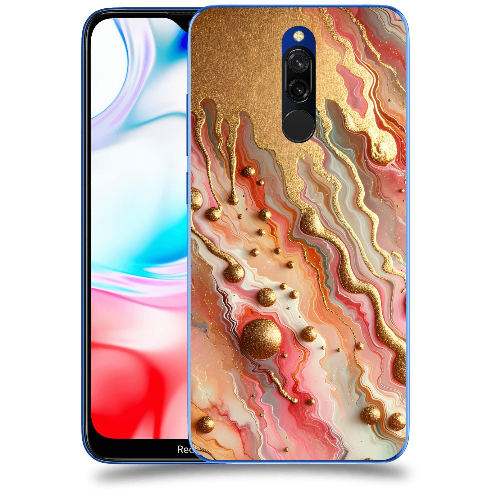 ACOVER Kryt na mobil Xiaomi Redmi 8 - Liquid Gold