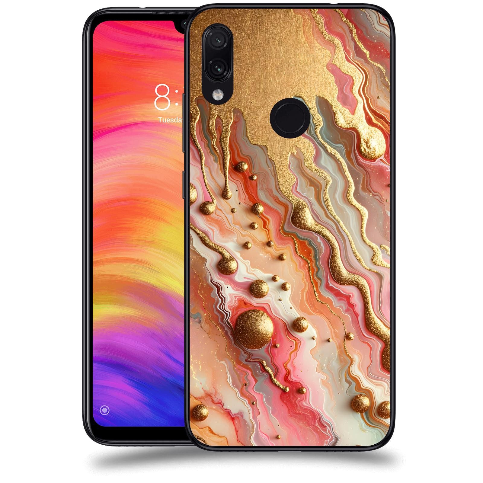 ACOVER Kryt na mobil Xiaomi Redmi Note 7 - Liquid Gold