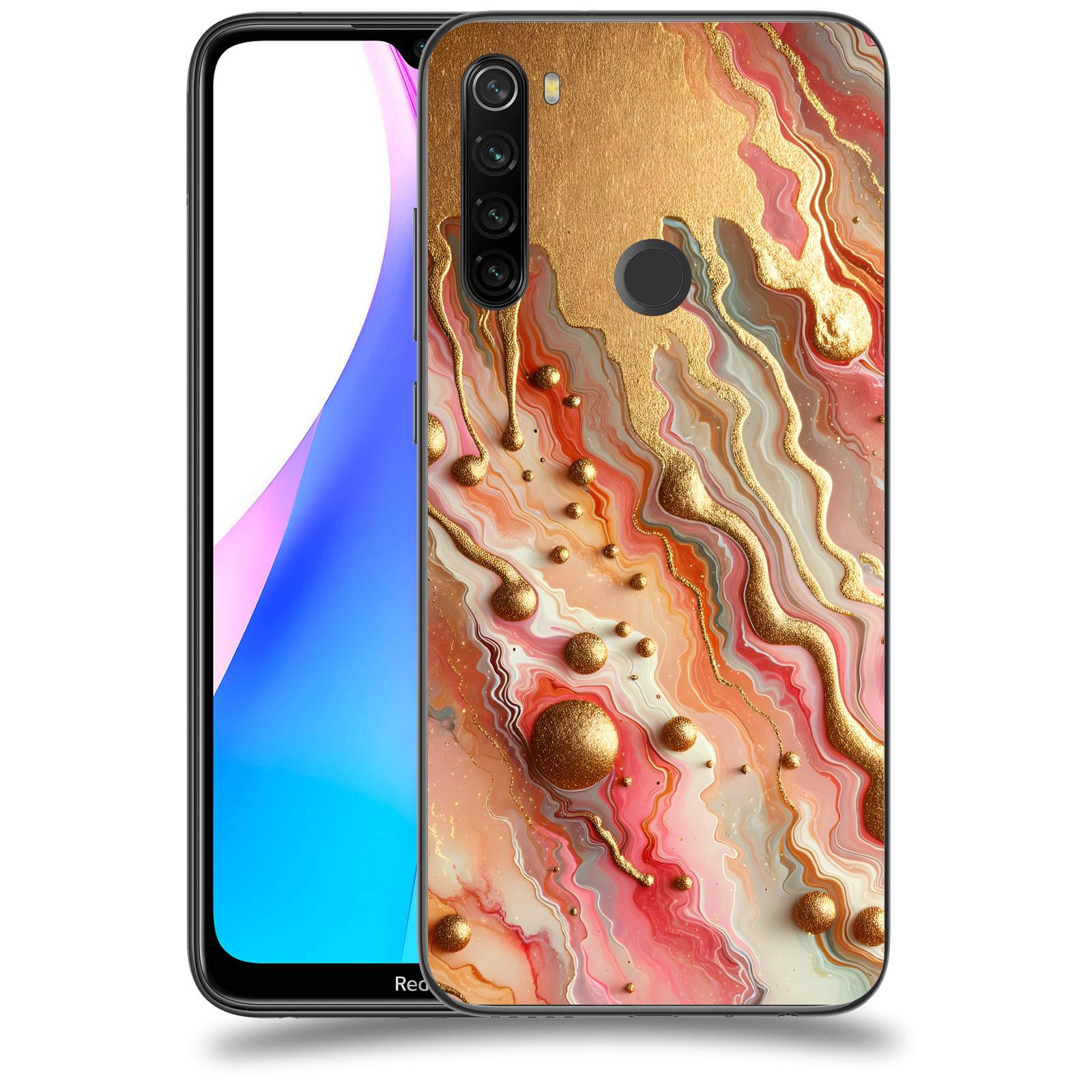 ACOVER Kryt na mobil Xiaomi Redmi Note 8T - Liquid Gold