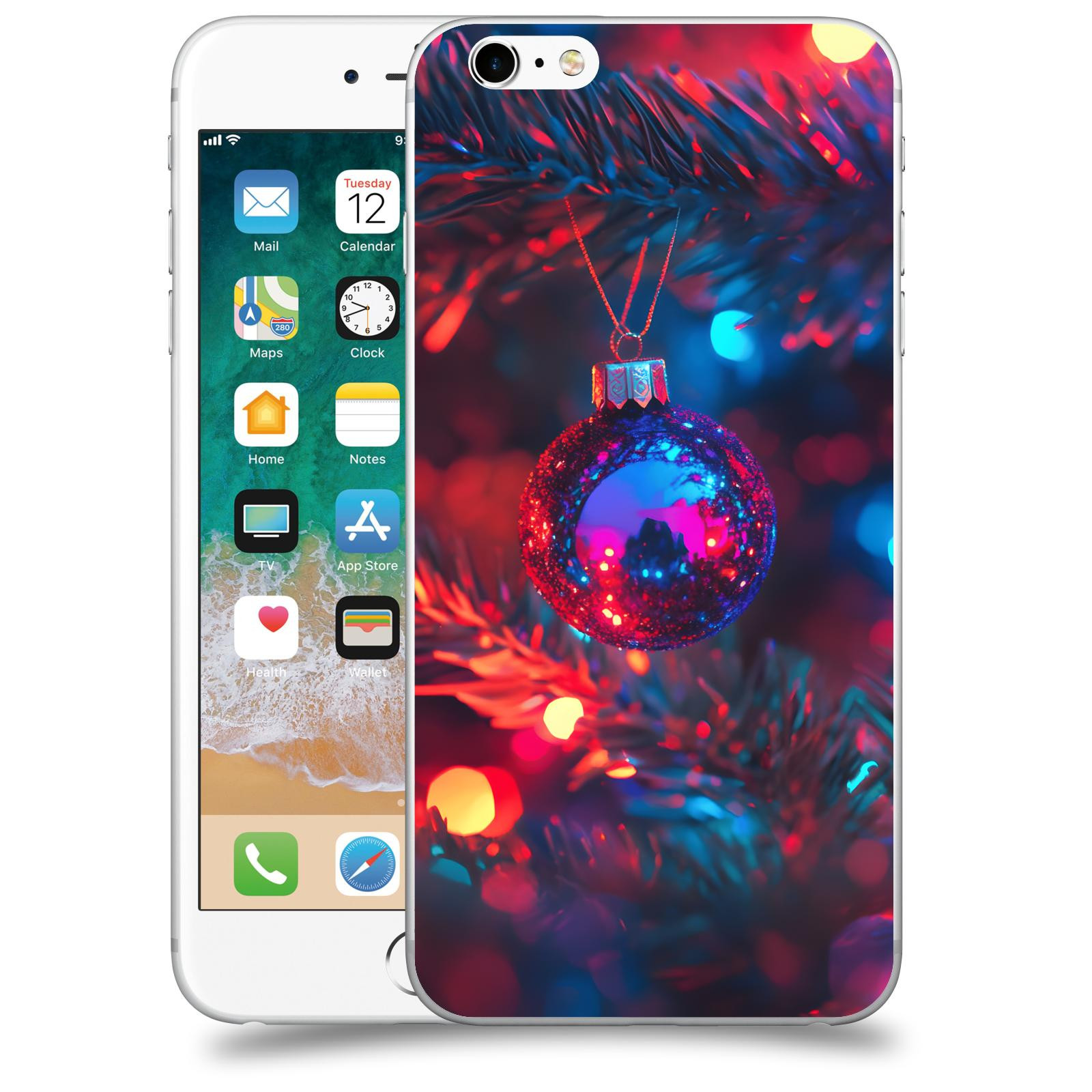 ACOVER Kryt na mobil Apple iPhone 6 Plus/6S Plus - Vánoční ozdoba