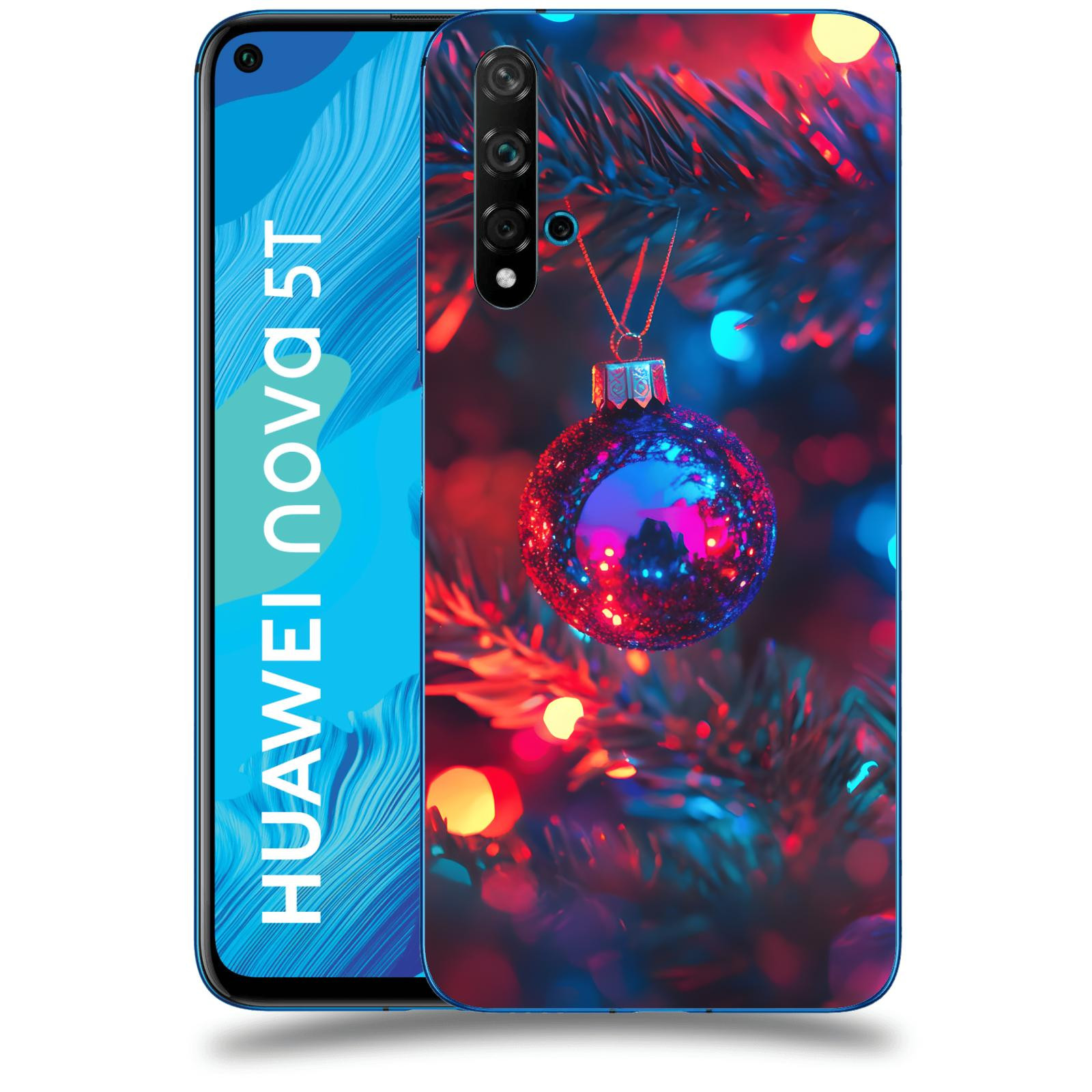 ACOVER Kryt na mobil Huawei Nova 5T - Vánoční ozdoba