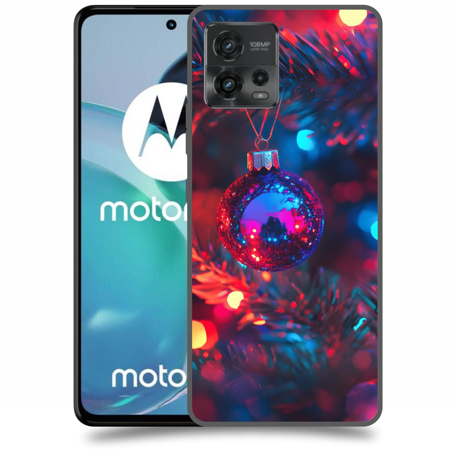 ACOVER Kryt na mobil Motorola Moto G72 - Vánoční ozdoba