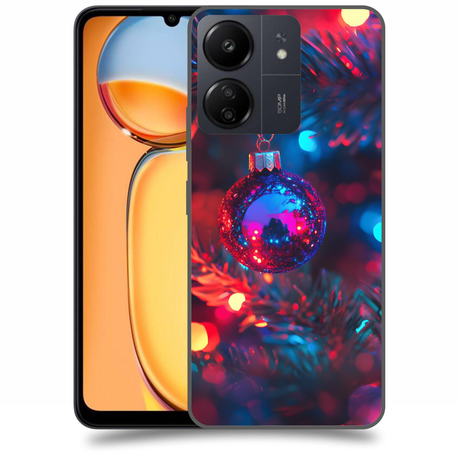 ACOVER Kryt na mobil Xiaomi Redmi 13C  Vánoční ozdoba