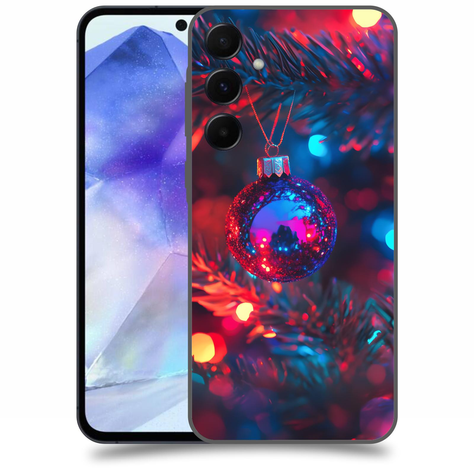 ACOVER Kryt na mobil Samsung Galaxy A55 5G - Vánoční ozdoba