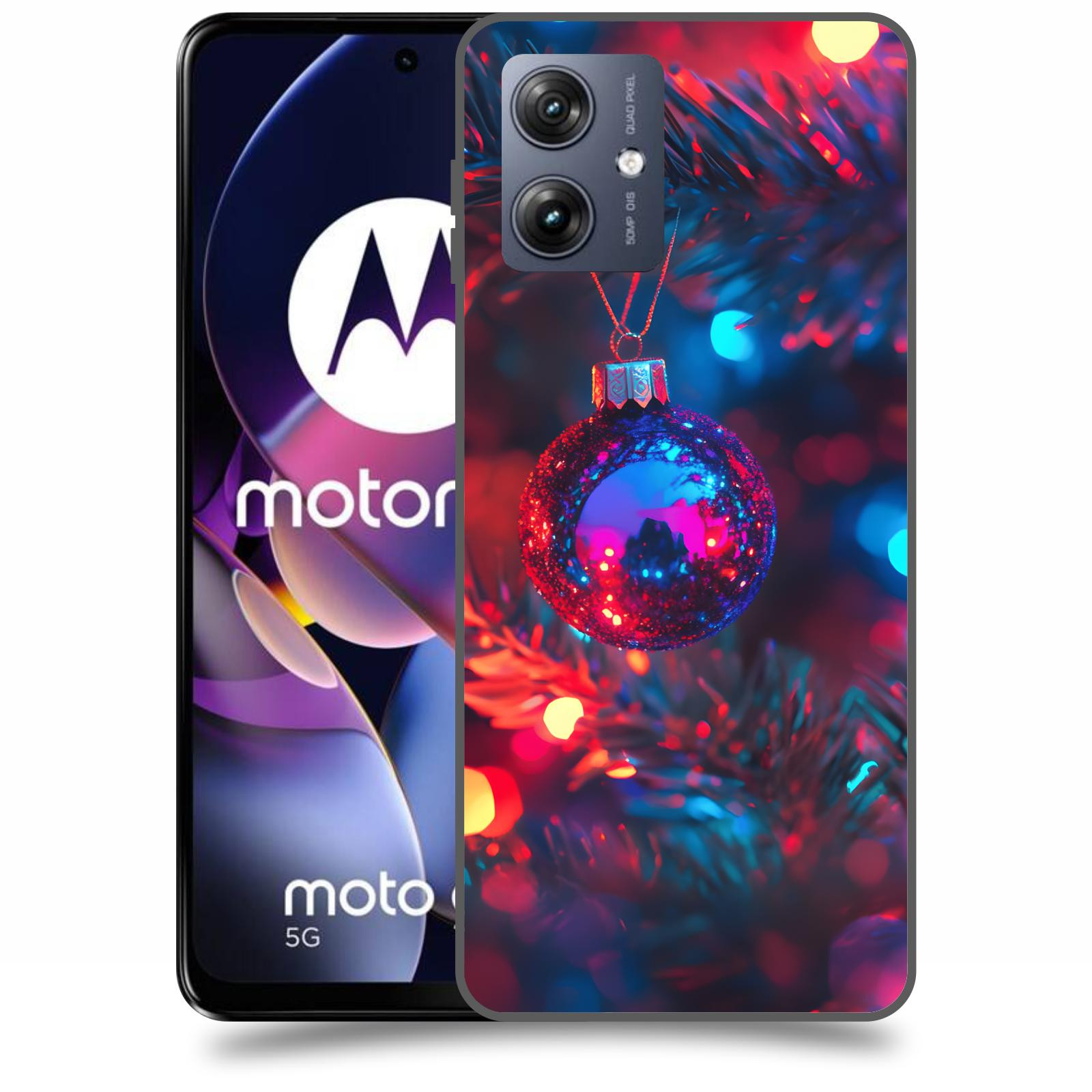 ACOVER Kryt na mobil Motorola Moto G54 5G - Vánoční ozdoba
