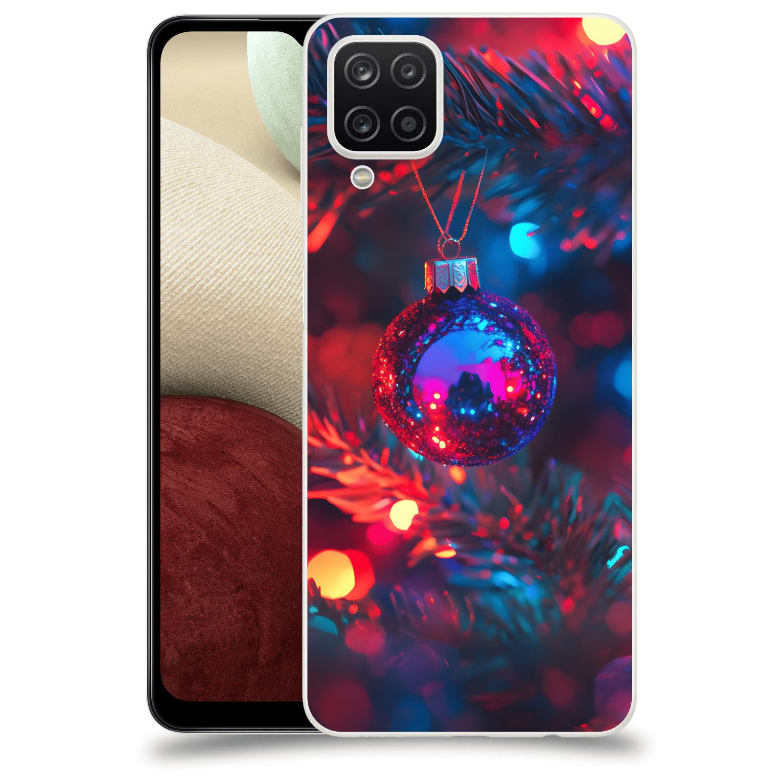 ACOVER Kryt na mobil Samsung Galaxy A12 A125F - Vánoční ozdoba