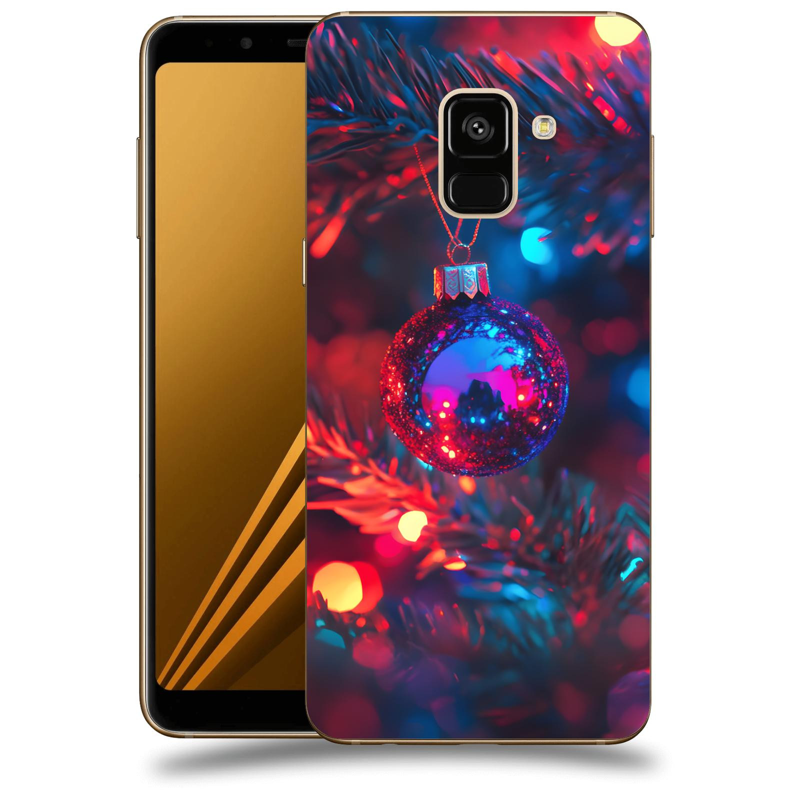 ACOVER Kryt na mobil Samsung Galaxy A8 2018 A530F - Vánoční ozdoba