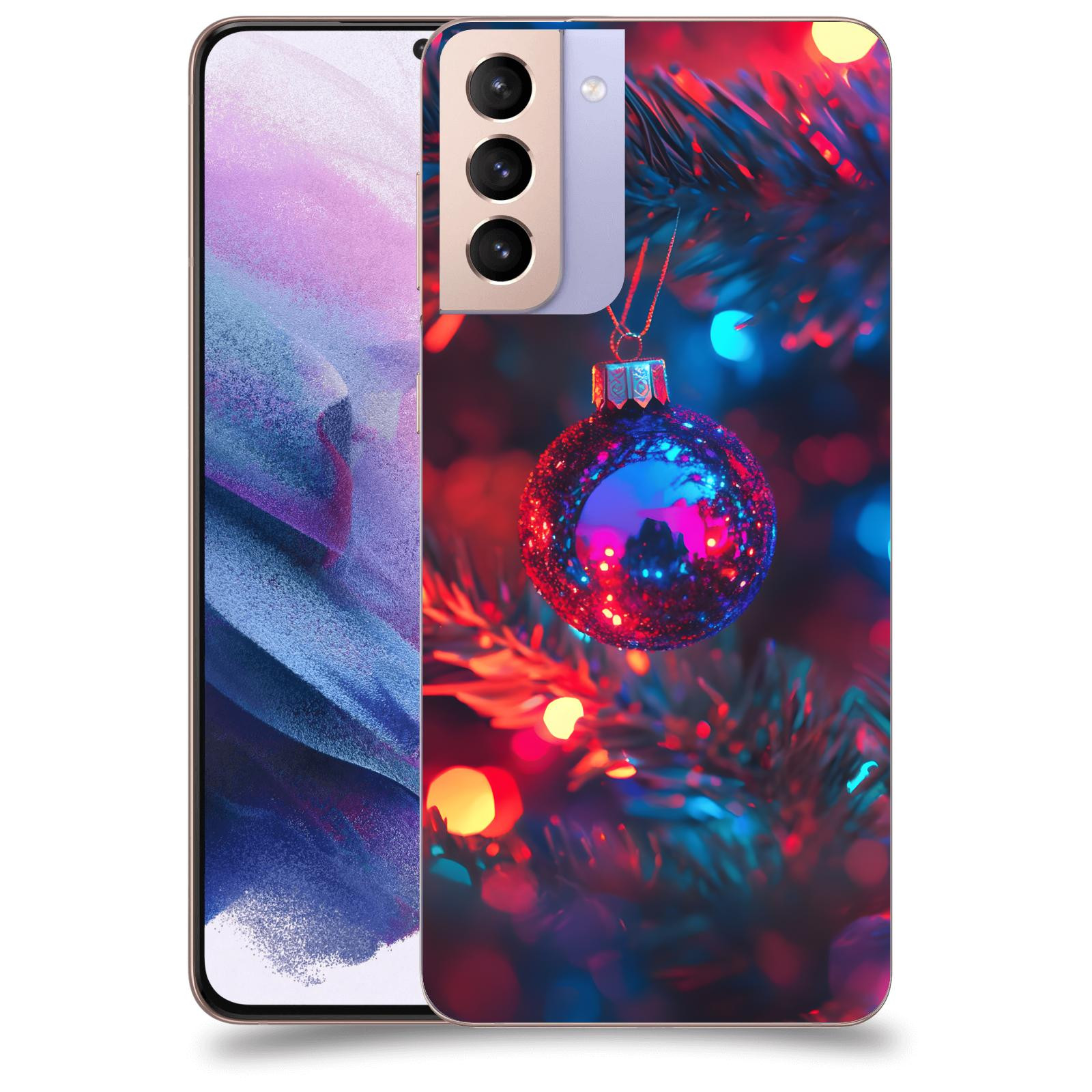 ACOVER Kryt na mobil Samsung Galaxy S21+ G996F - Vánoční ozdoba