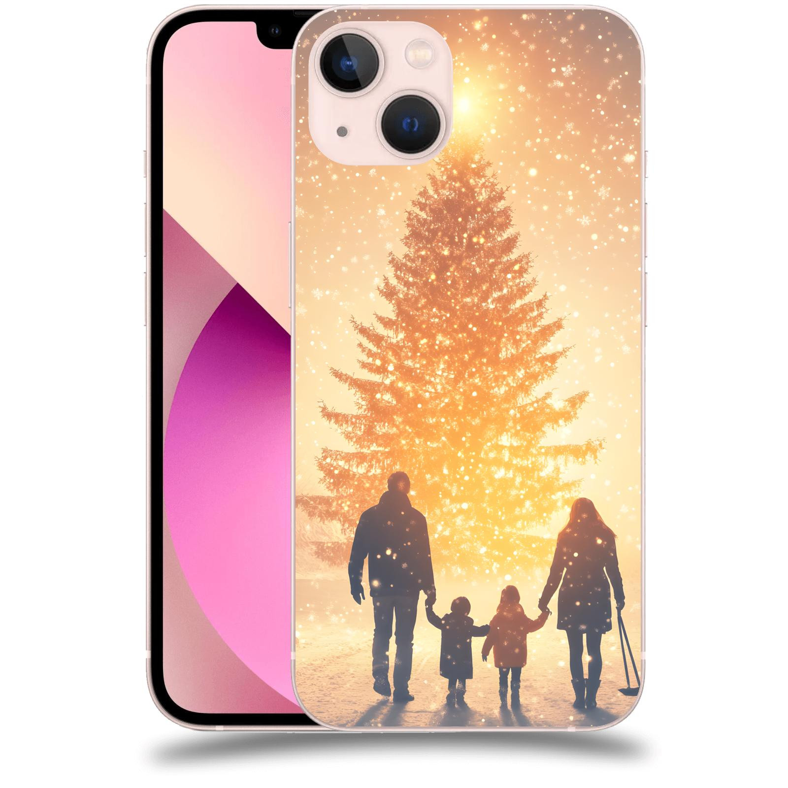 ACOVER Kryt na mobil Apple iPhone 13 - Family at the Christmas tree