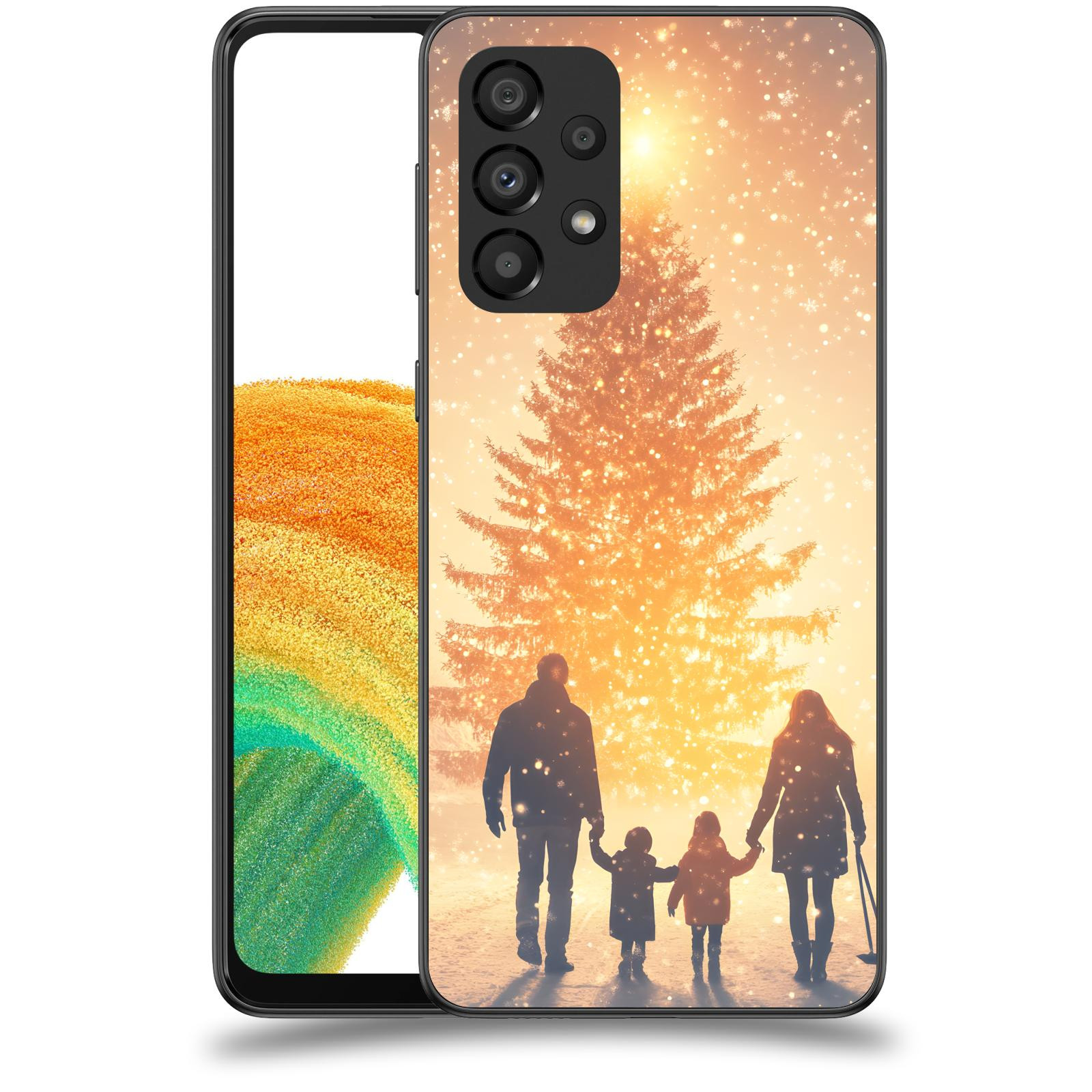 ACOVER Kryt na mobil Samsung Galaxy A33 5G A336 - Family at the Christmas tree