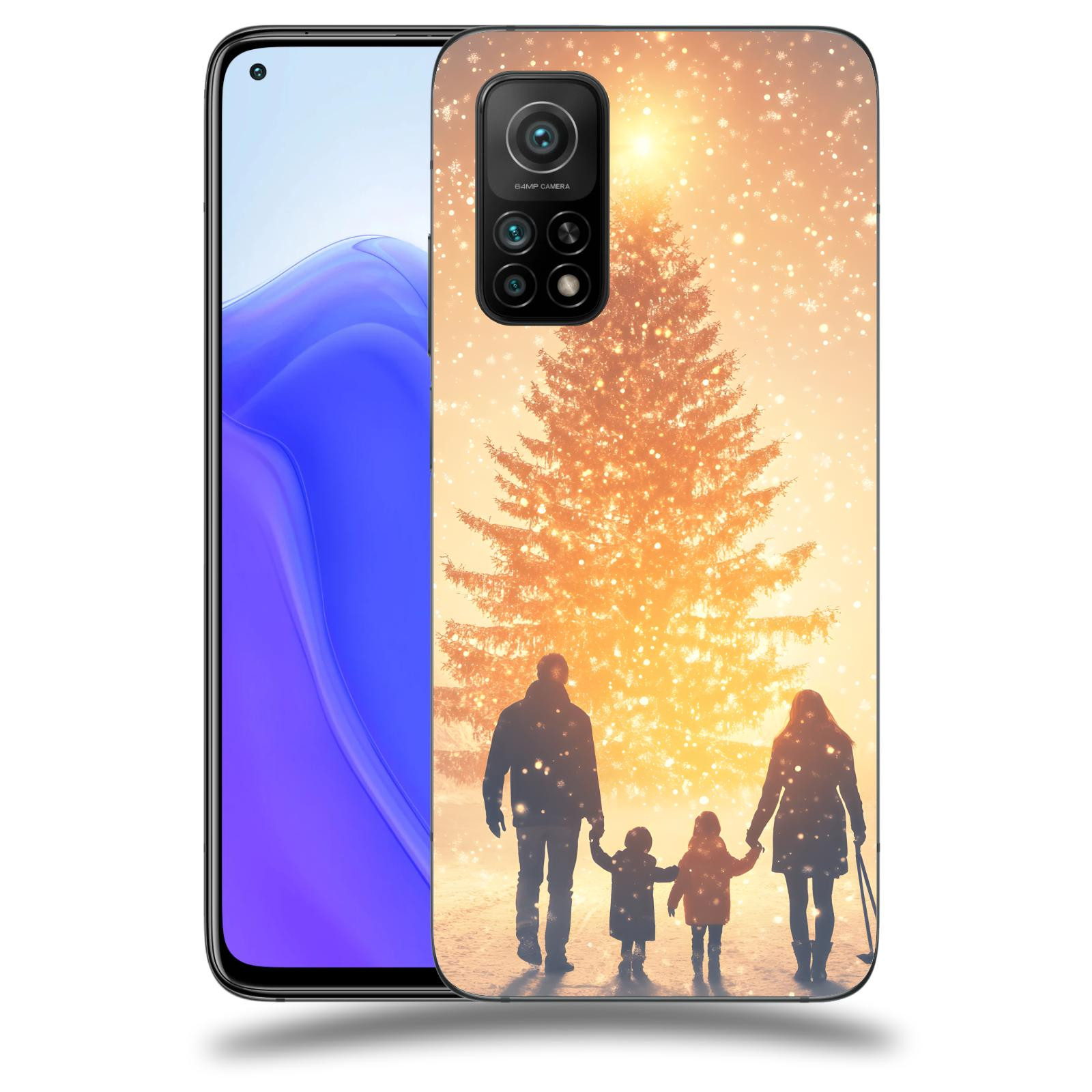 ACOVER Kryt na mobil Xiaomi Mi 10T - Family at the Christmas tree