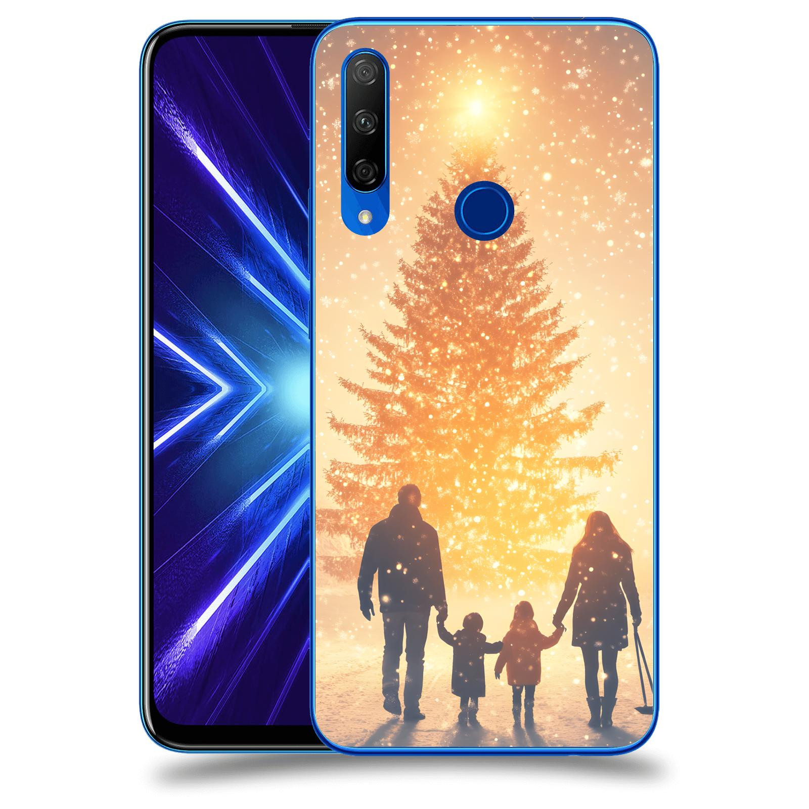 ACOVER Kryt na mobil Honor 9X - Family at the Christmas tree