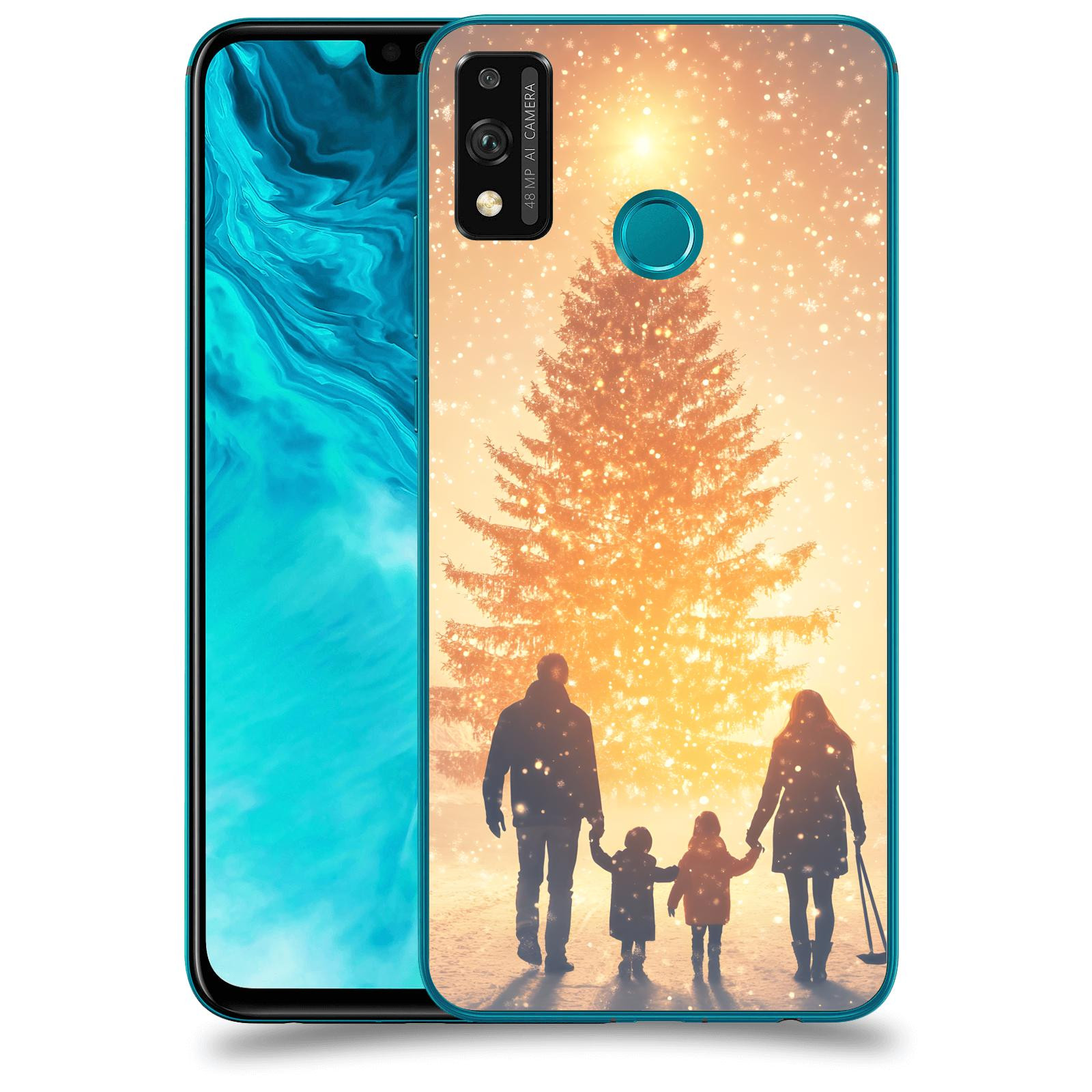 ACOVER Kryt na mobil Honor 9X Lite - Family at the Christmas tree