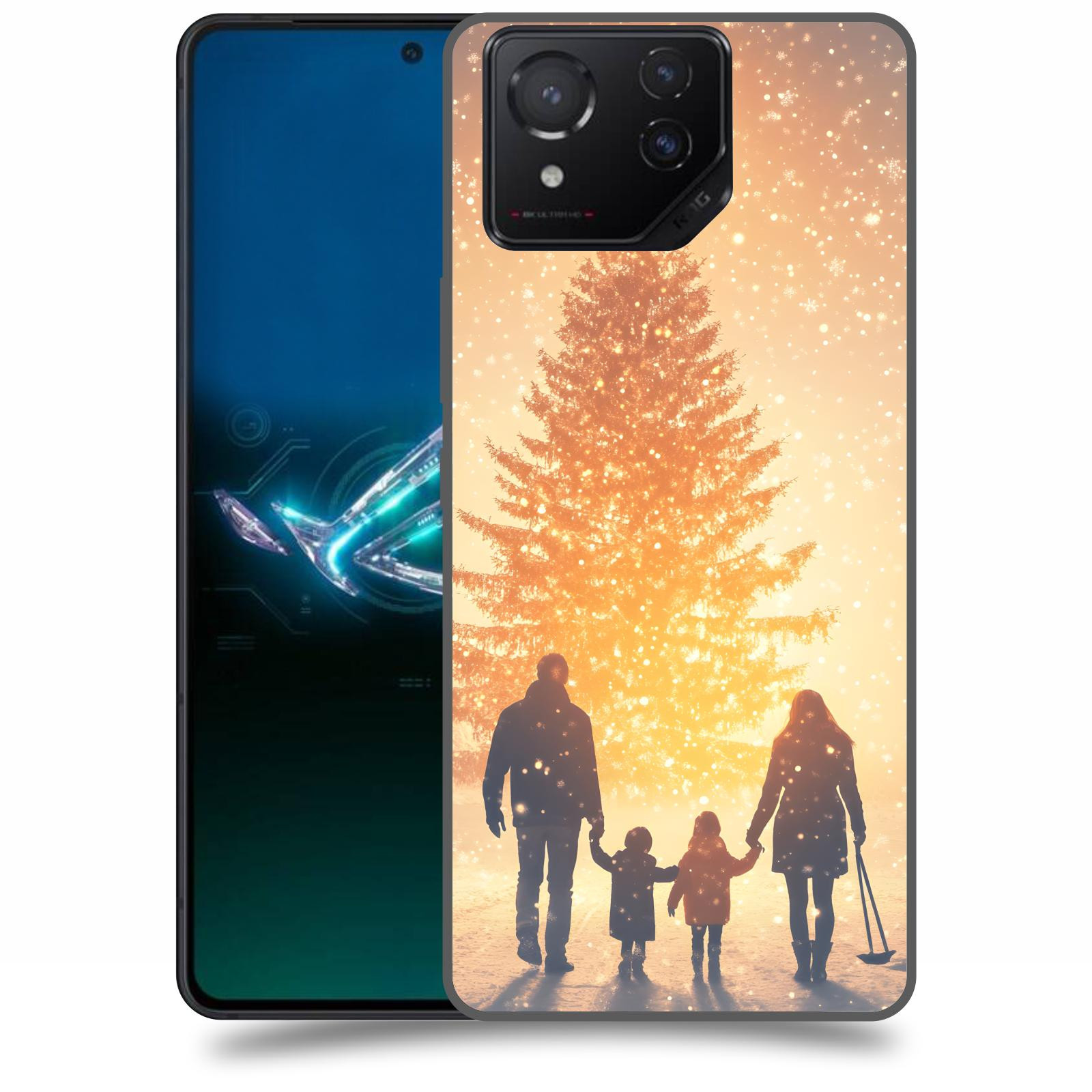 ACOVER Kryt na mobil Asus ROG Phone 8 - Family at the Christmas tree