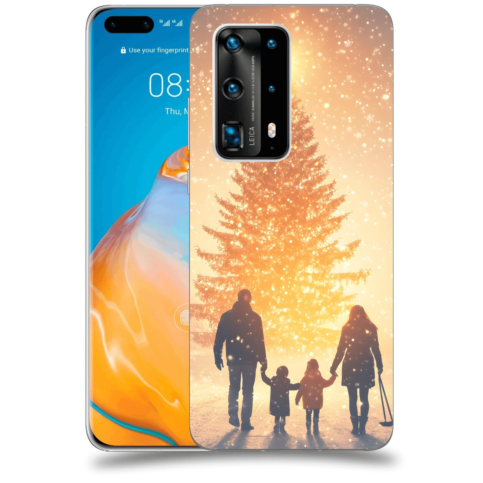 ACOVER Kryt na mobil Huawei P40 Pro - Family at the Christmas tree