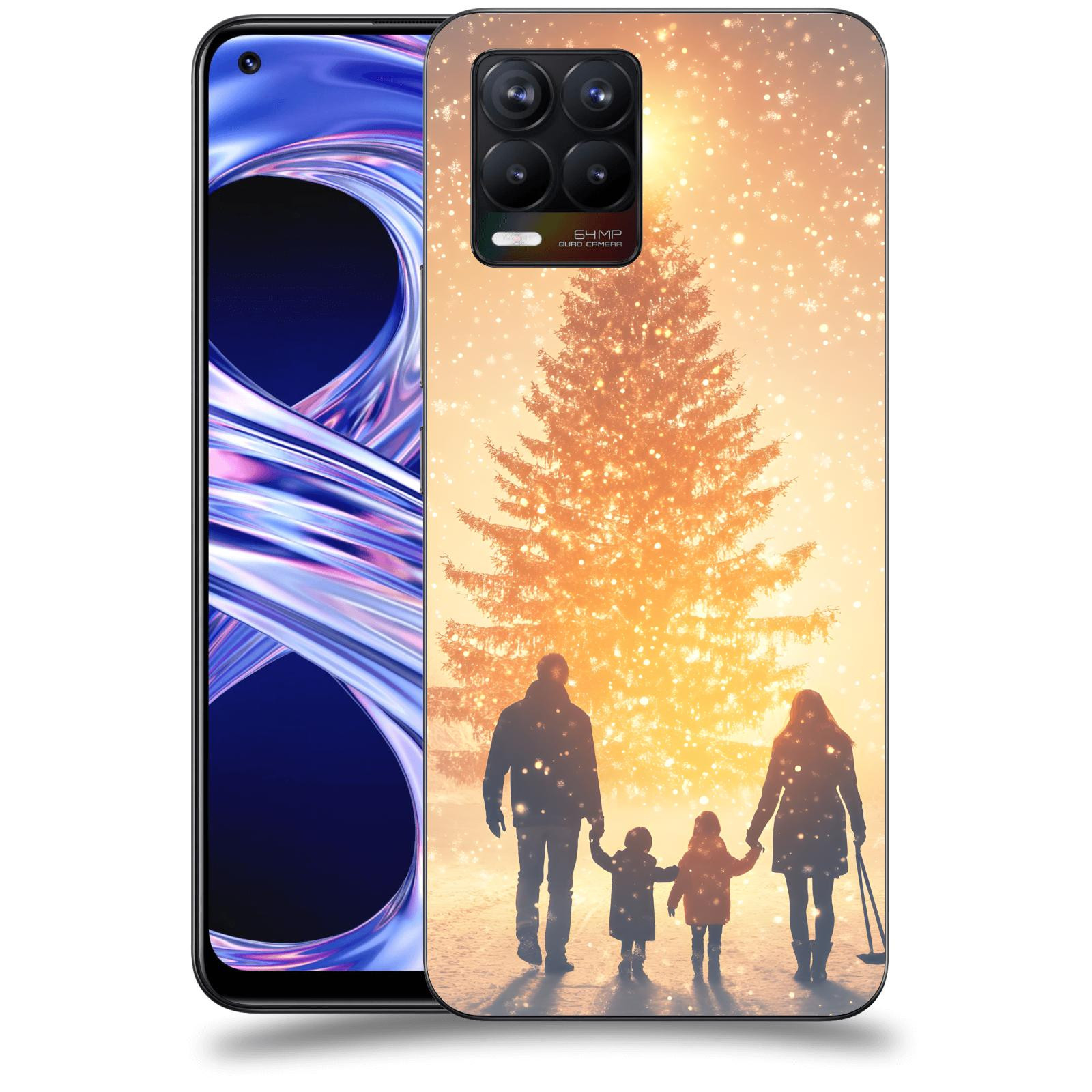 ACOVER Kryt na mobil Realme 8 - Family at the Christmas tree