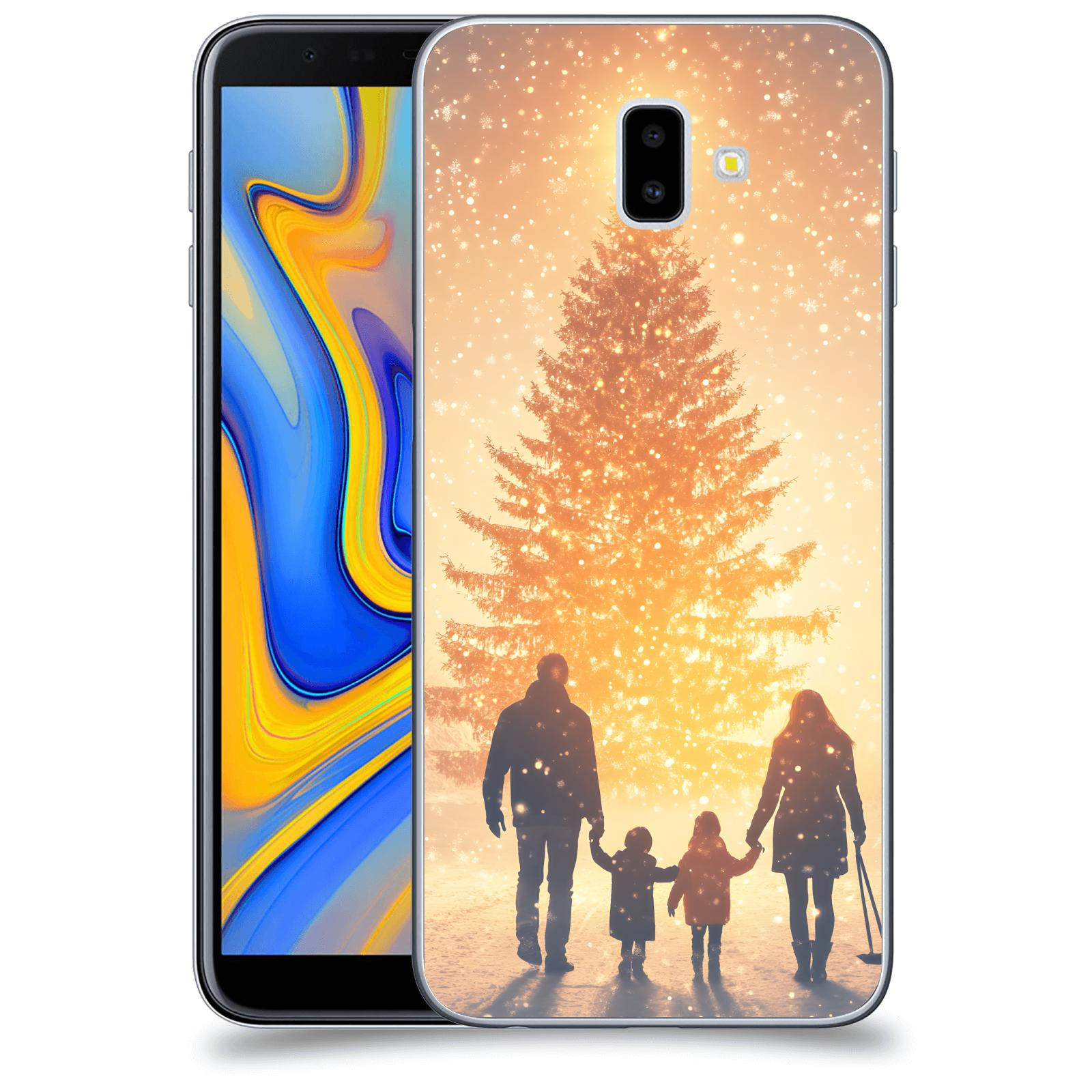 ACOVER Kryt na mobil Samsung Galaxy J6+ J610F - Family at the Christmas tree