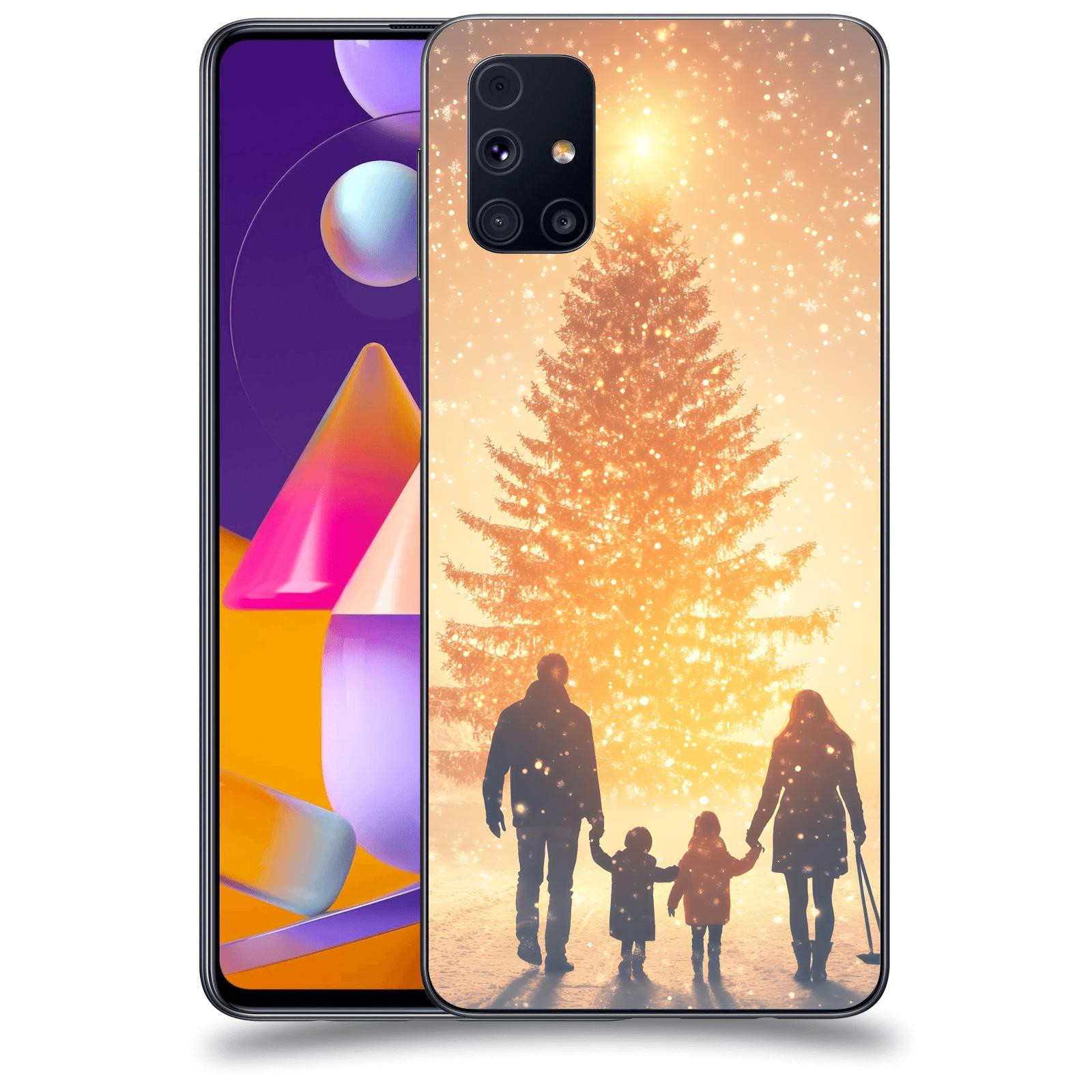 ACOVER Kryt na mobil Samsung Galaxy M31s - Family at the Christmas tree