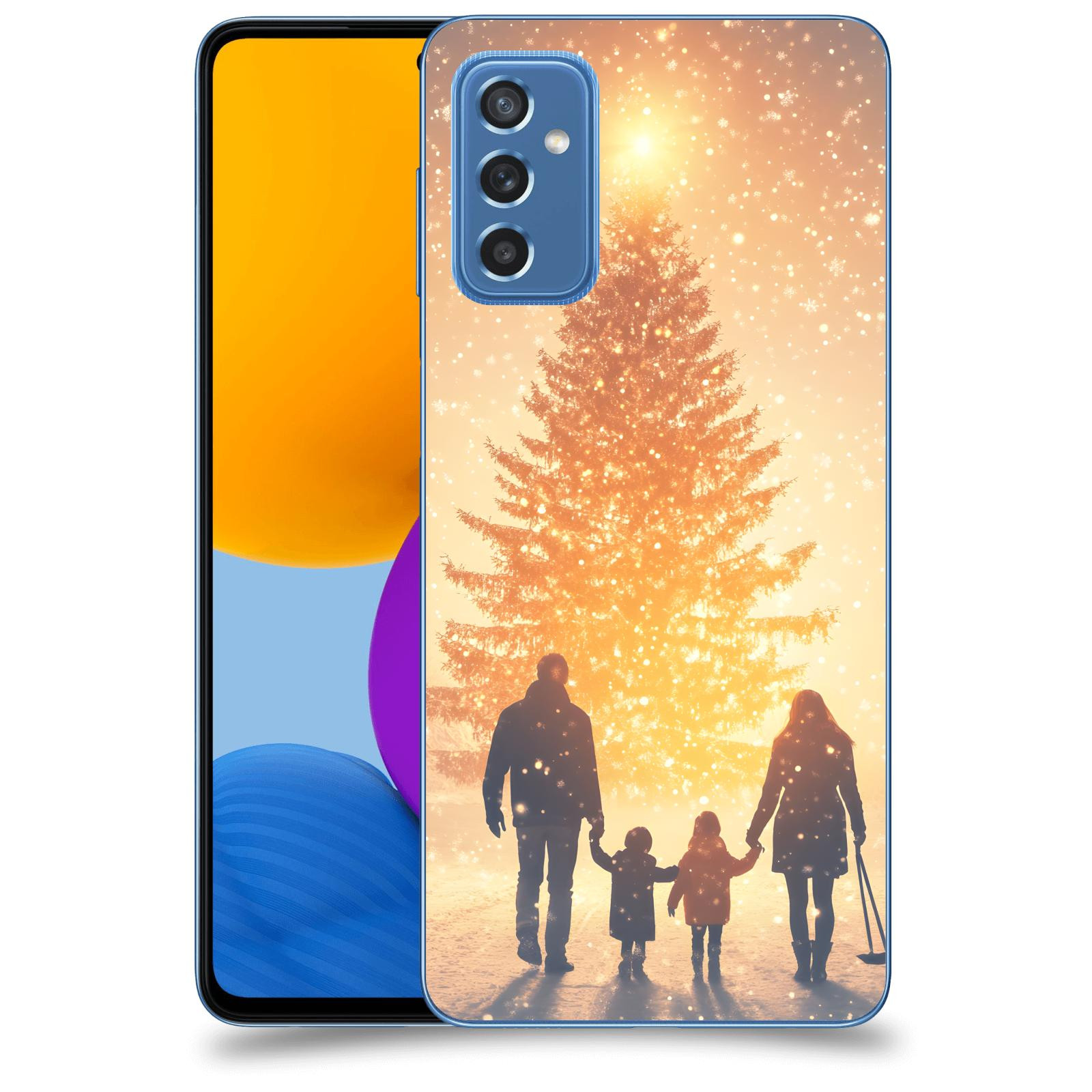 ACOVER Kryt na mobil Samsung Galaxy M52 5G - Family at the Christmas tree