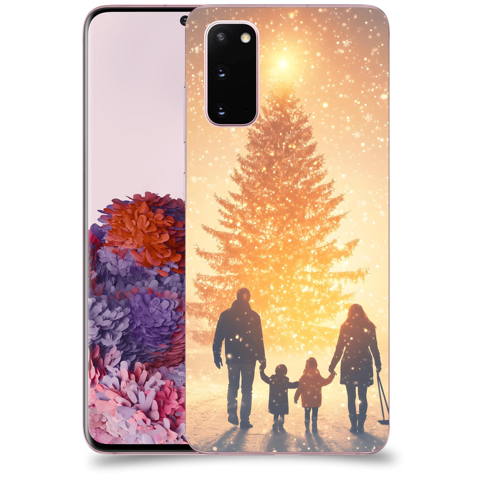 ACOVER Kryt na mobil Samsung Galaxy S20 G980F - Family at the Christmas tree