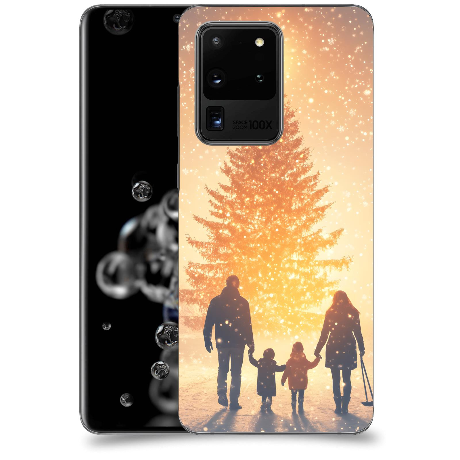 ACOVER Kryt na mobil Samsung Galaxy S20 Ultra 5G G988F - Family at the Christmas tree