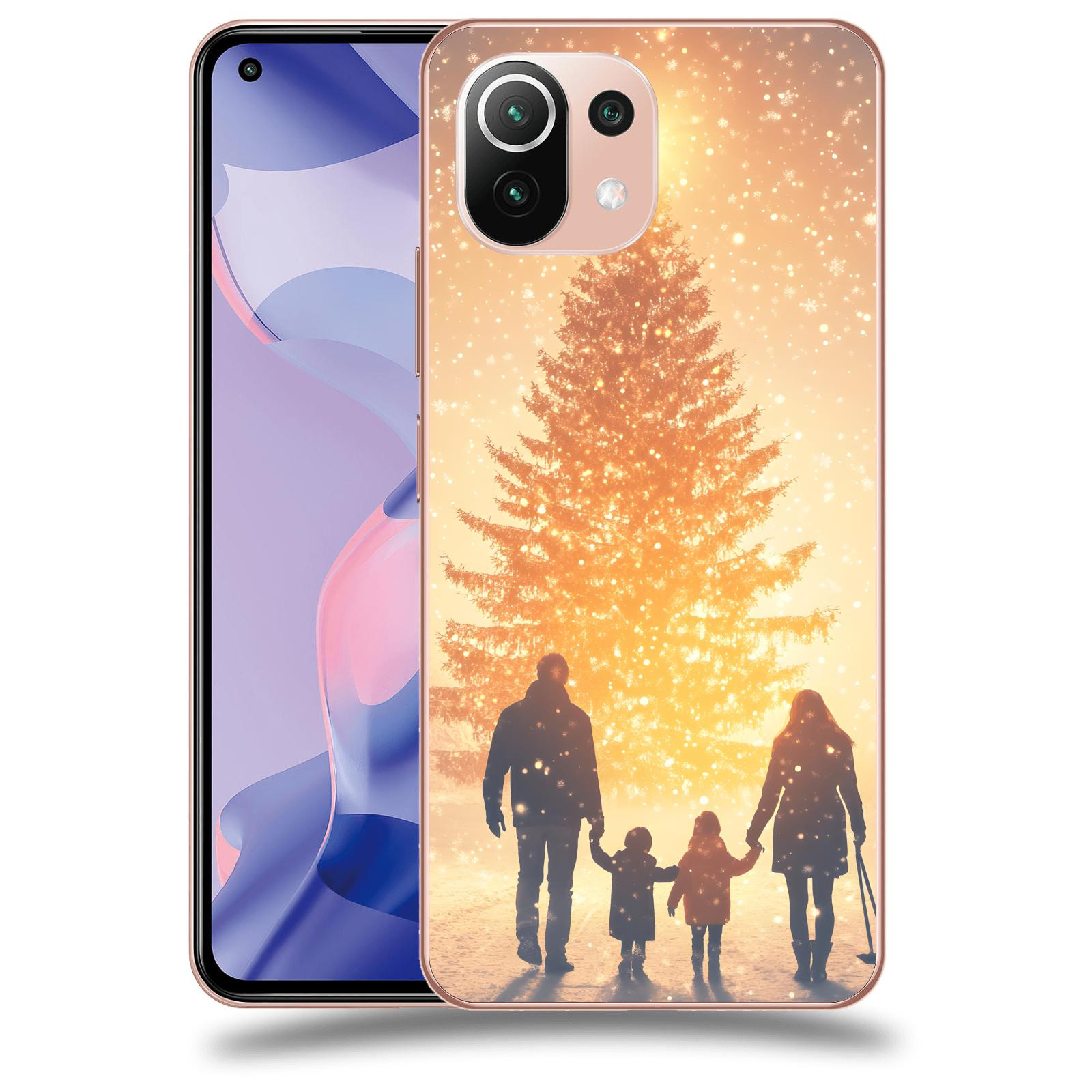 ACOVER Kryt na mobil Xiaomi 11 Lite 5G NE - Family at the Christmas tree