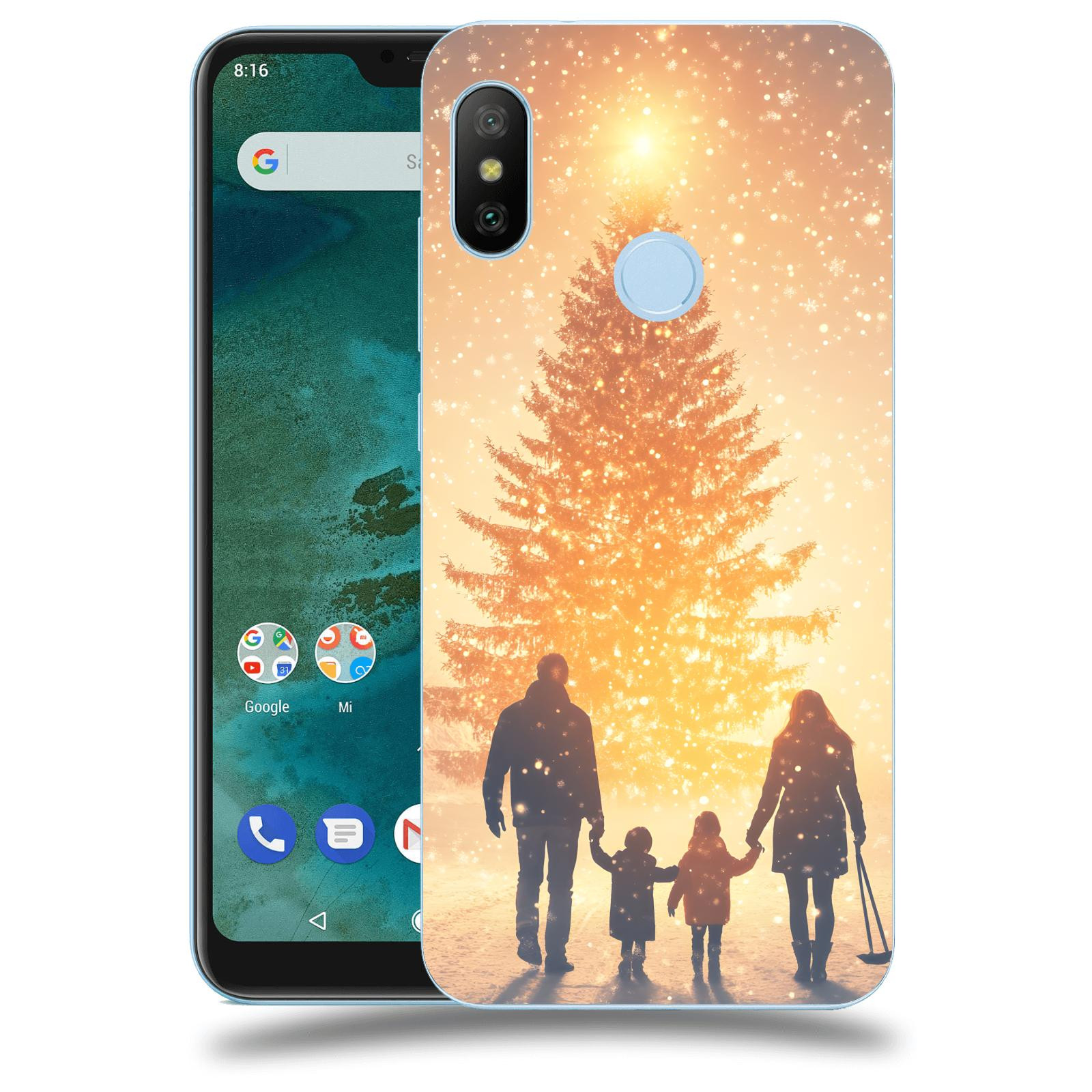 ACOVER Kryt na mobil Xiaomi Mi A2 Lite - Family at the Christmas tree