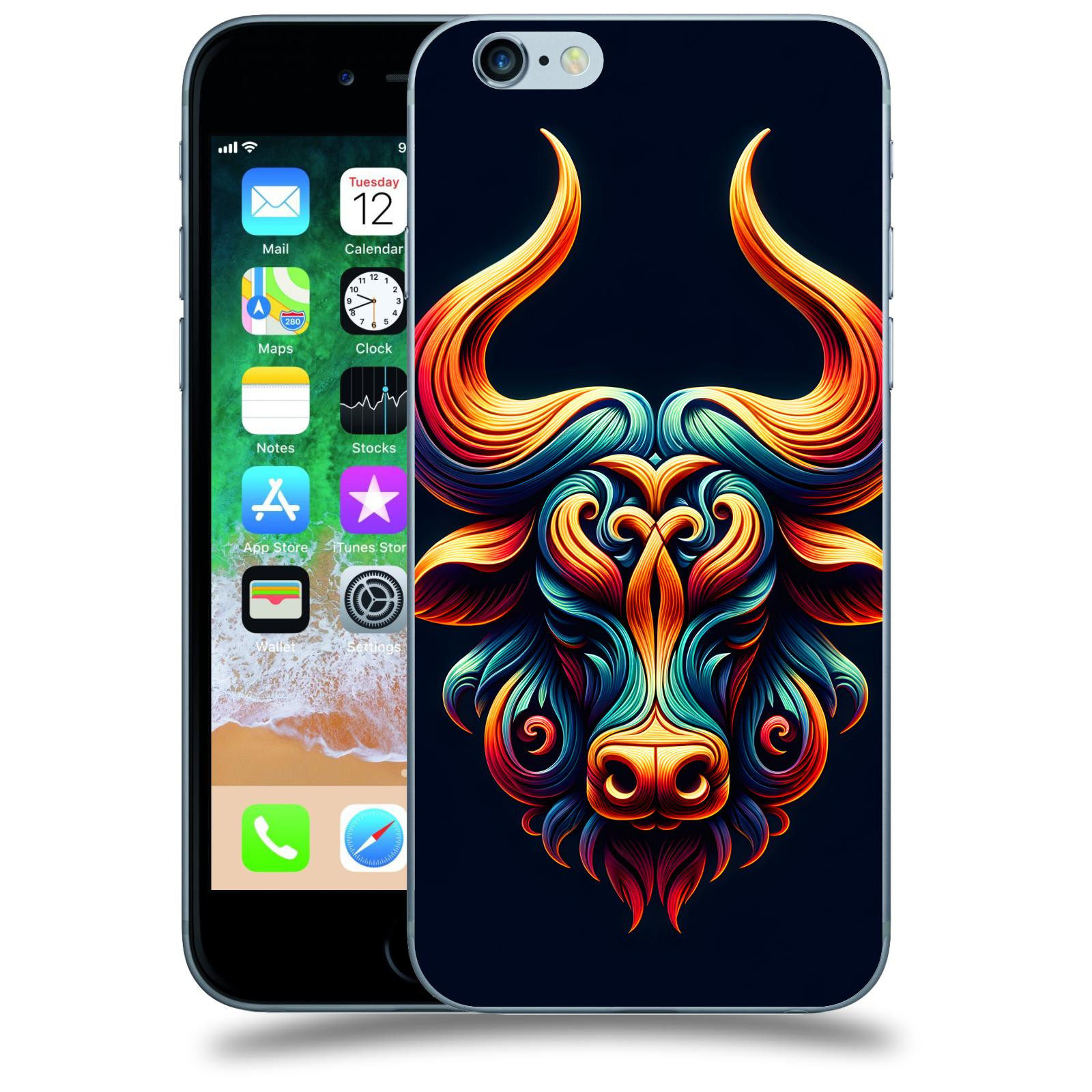 ACOVER Kryt na mobil Apple iPhone 6/6S - Býk