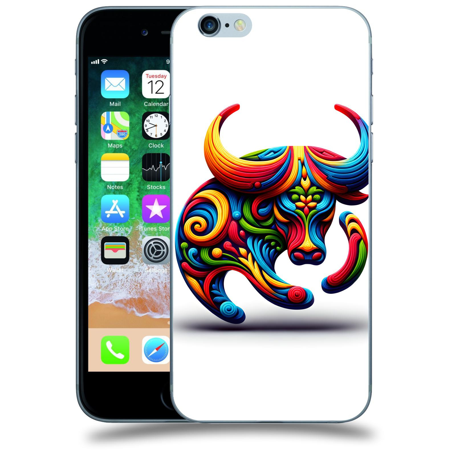 ACOVER Kryt na mobil Apple iPhone 6/6S - Býk 2