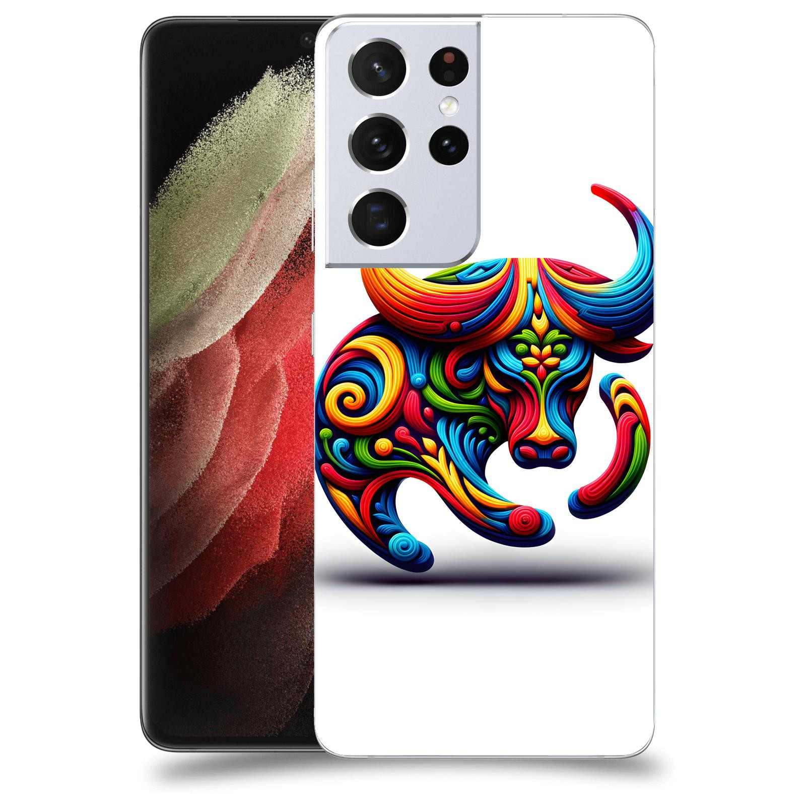ACOVER Kryt na mobil Samsung Galaxy S21 Ultra 5G G998B - Býk 2