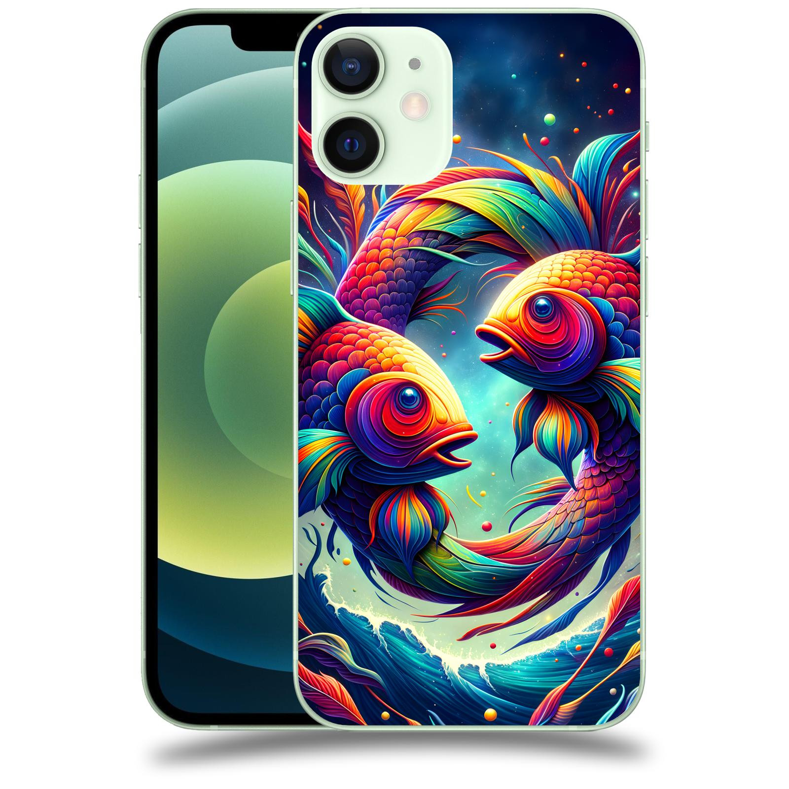 ACOVER Kryt na mobil Apple iPhone 12 mini - Ryby