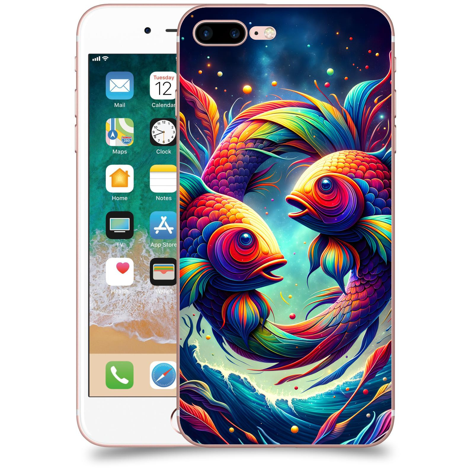 ACOVER Kryt na mobil Apple iPhone 7 Plus - Ryby