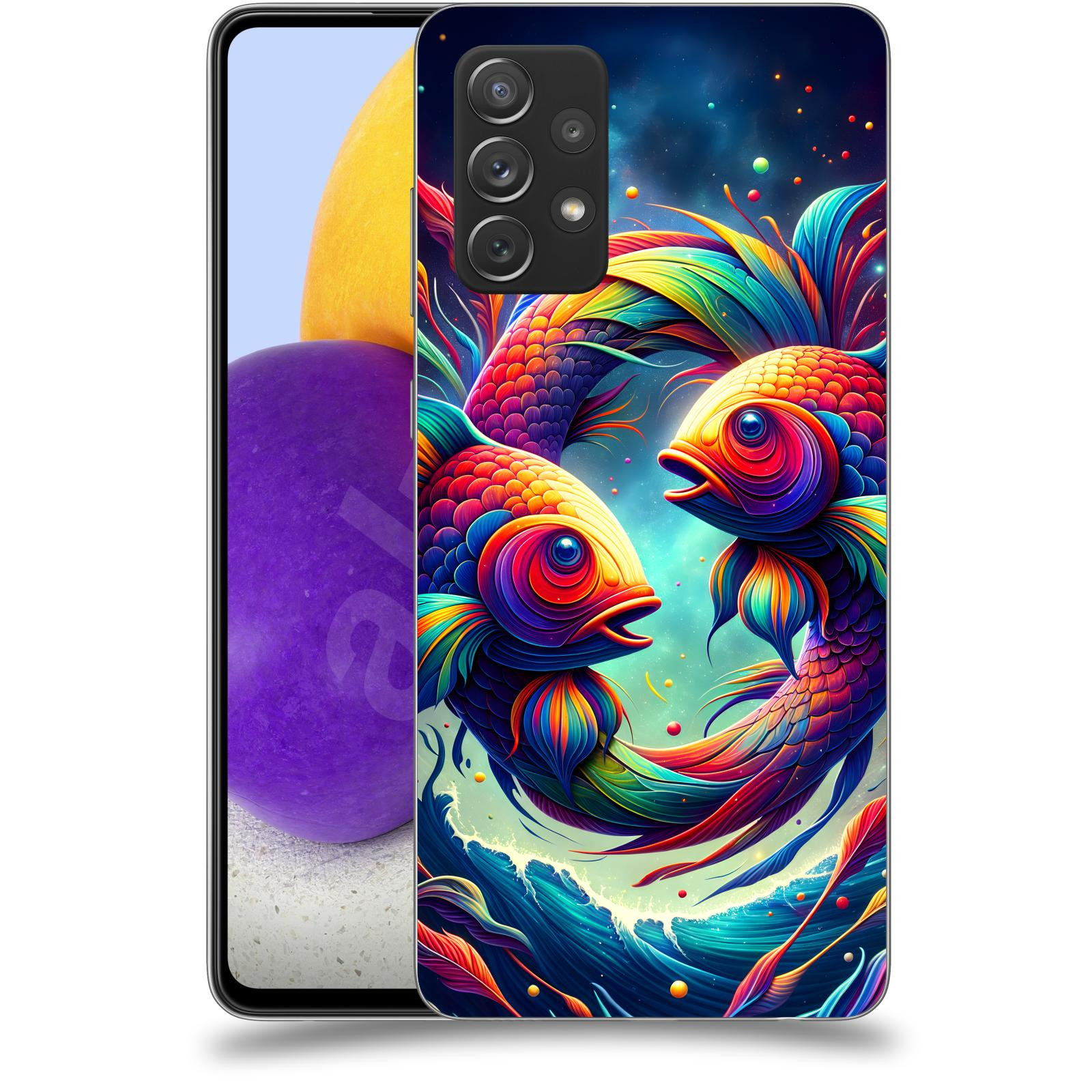 ACOVER Kryt na mobil Samsung Galaxy A72 A725F - Ryby