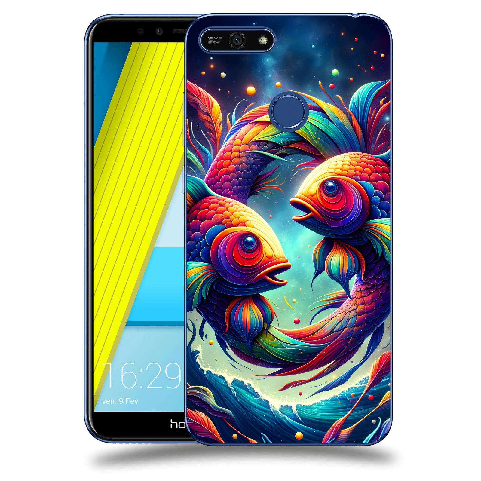 ACOVER Kryt na mobil Honor 7A - Ryby