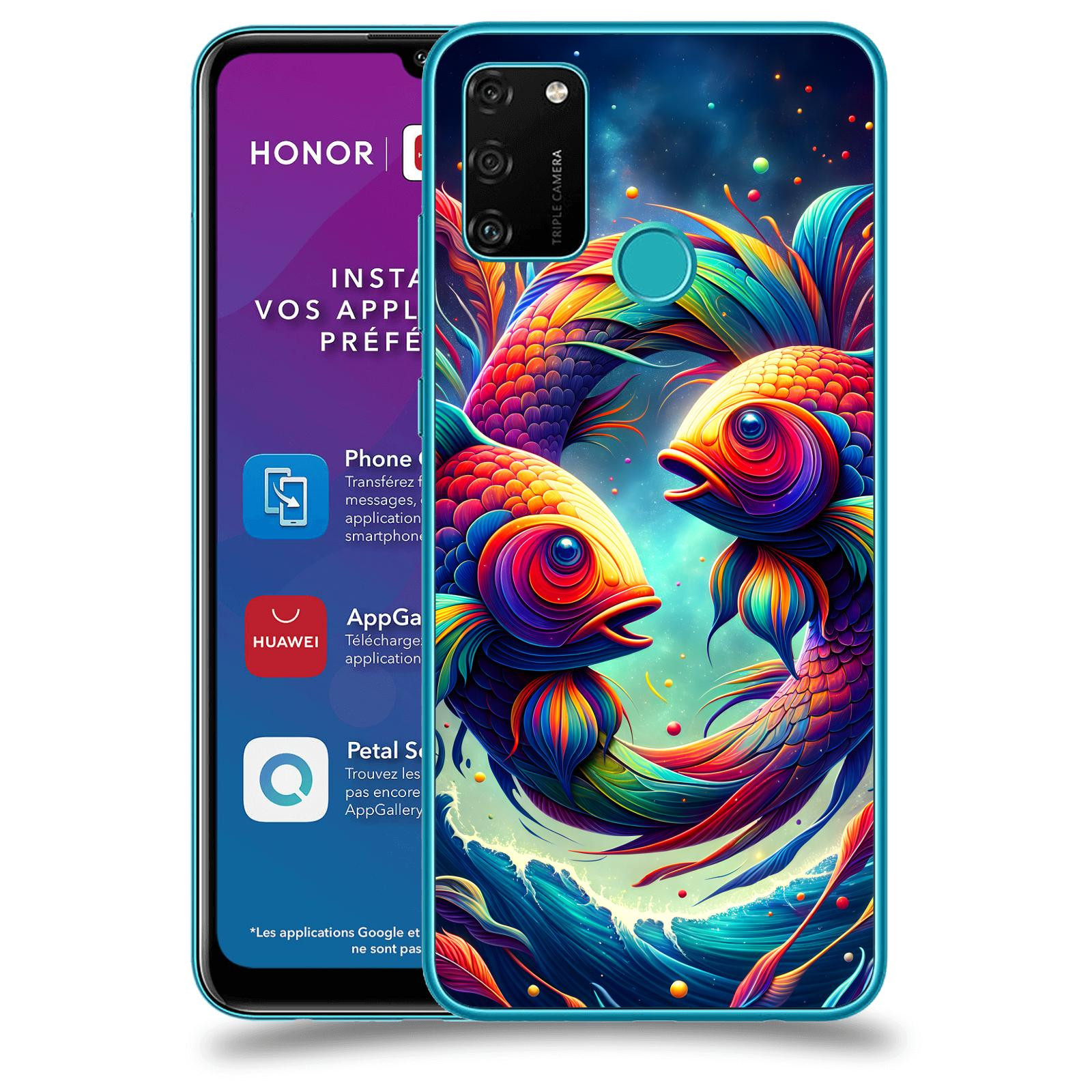 ACOVER Kryt na mobil Honor 9A - Ryby