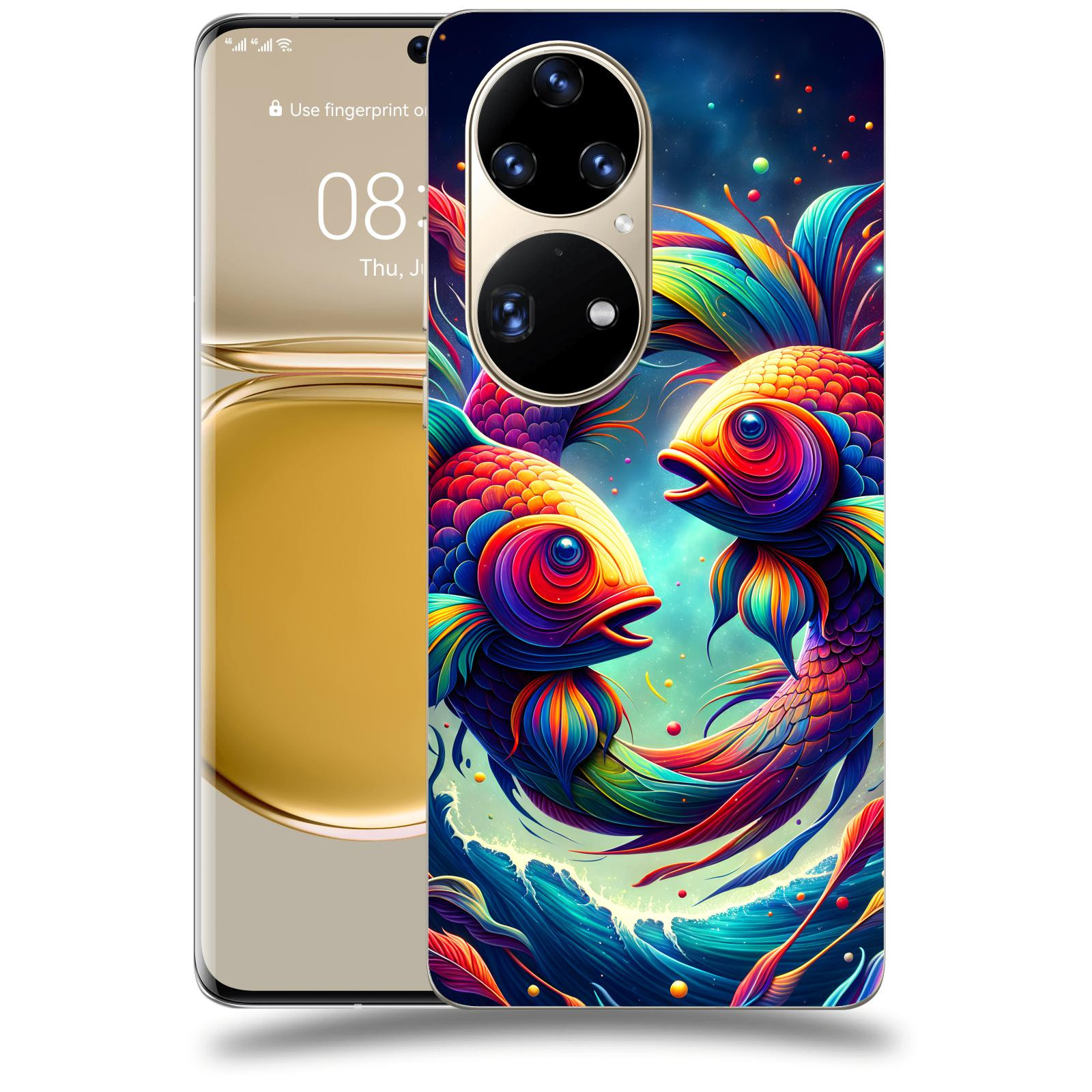 ACOVER Kryt na mobil Huawei P50 - Ryby