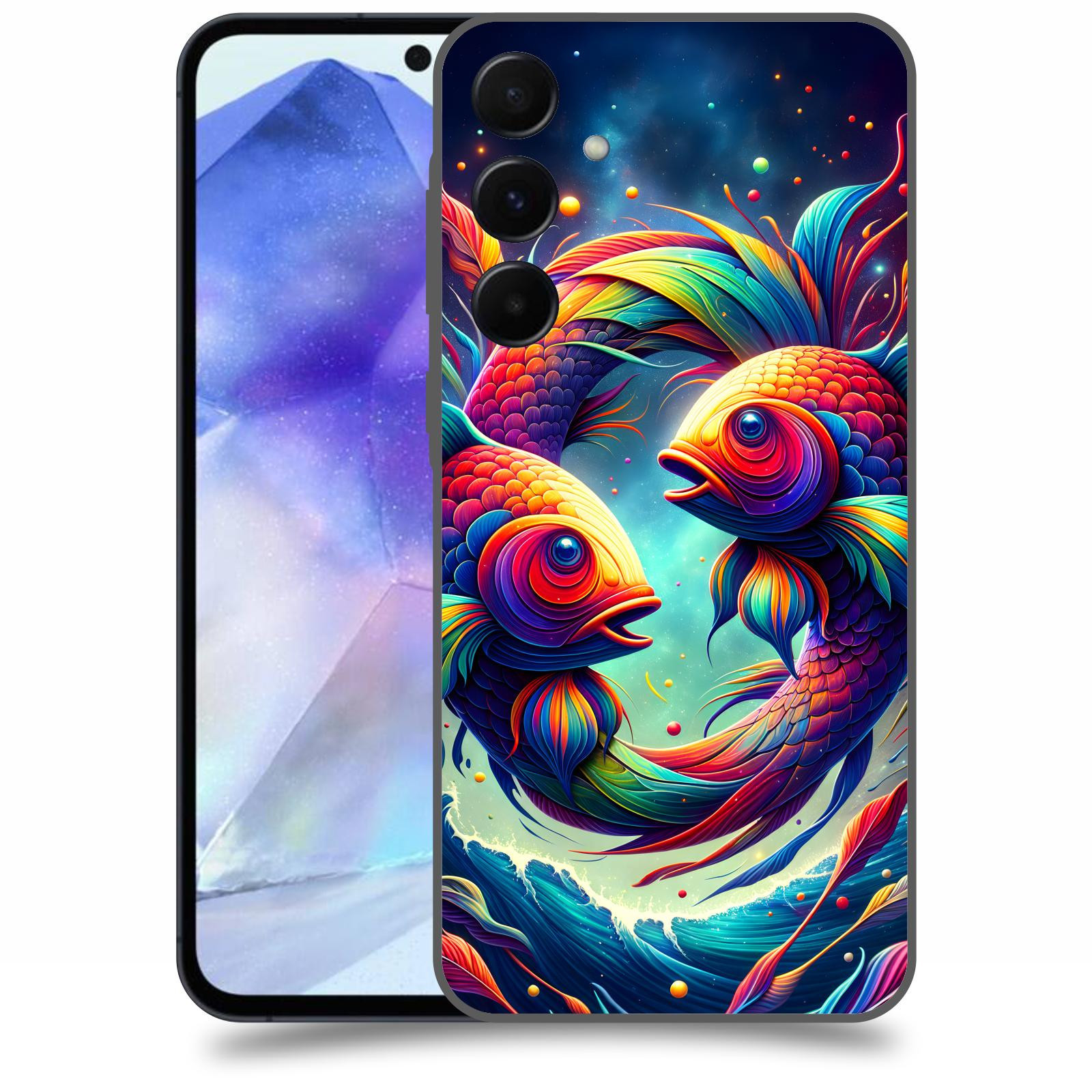 ACOVER Kryt na mobil Samsung Galaxy A55 5G - Ryby
