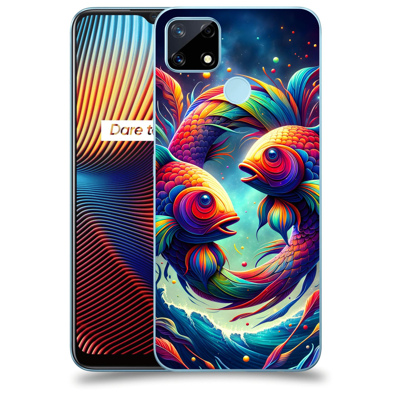 ACOVER Kryt na mobil Realme 7i - Ryby