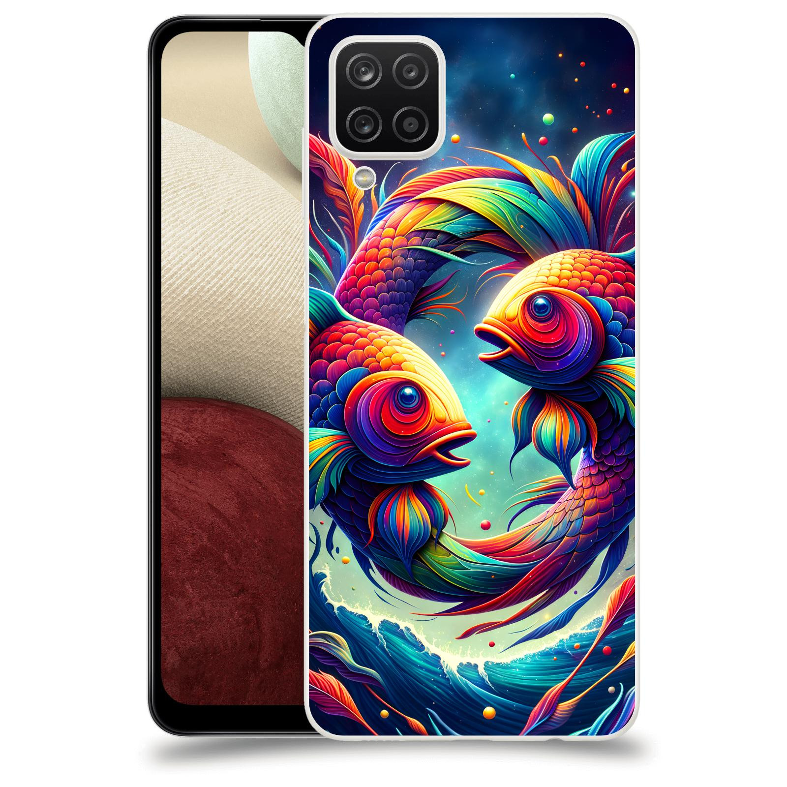 ACOVER Kryt na mobil Samsung Galaxy A12 A125F - Ryby