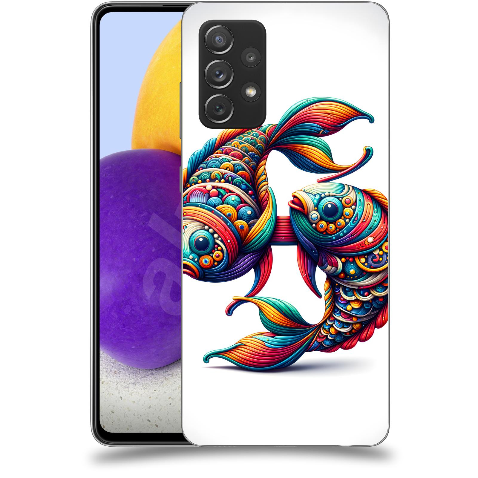ACOVER Kryt na mobil Samsung Galaxy A72 A725F - Ryby 2