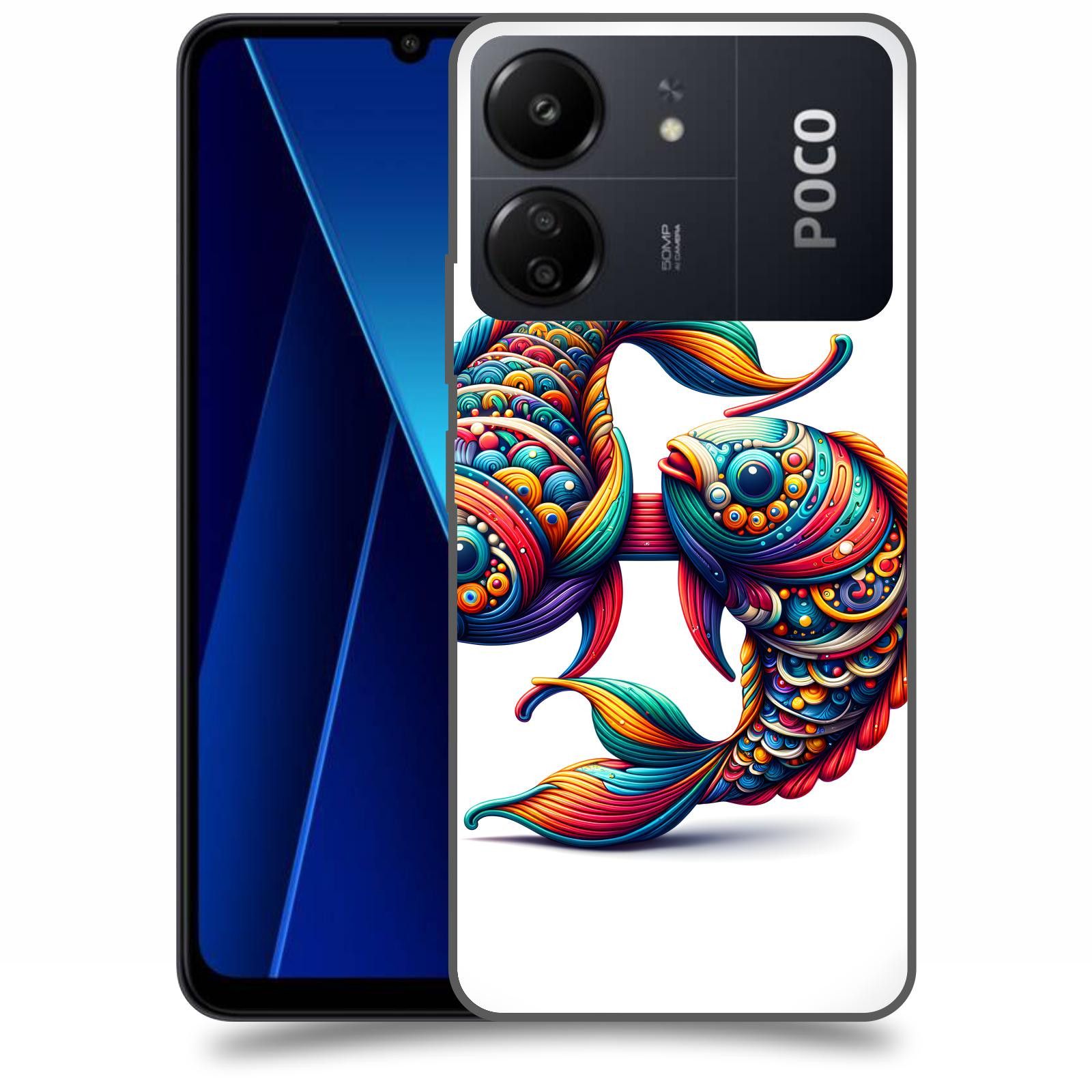 ACOVER Kryt na mobil Poco C65 - Ryby 2