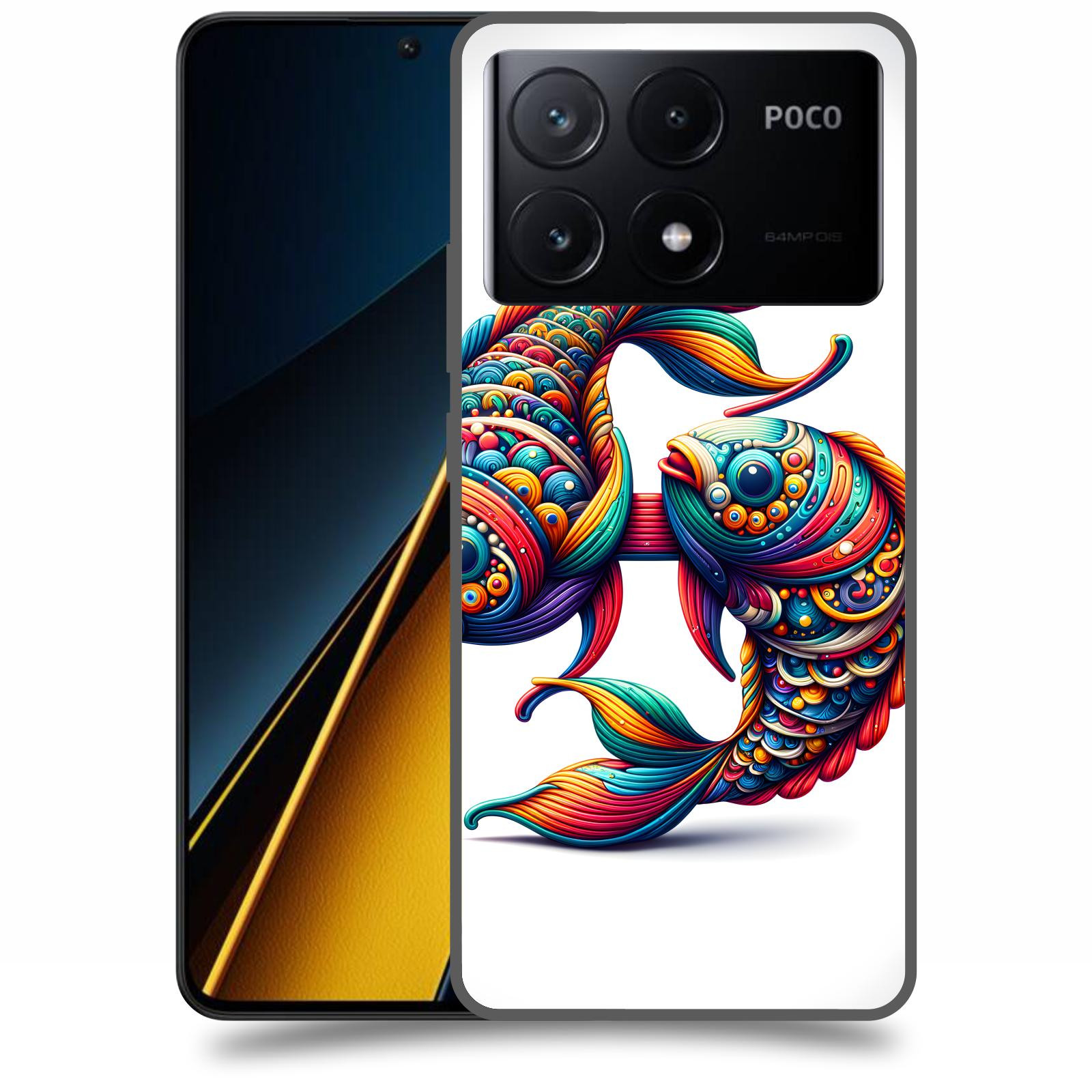 ACOVER Kryt na mobil Poco X6 Pro 5G - Ryby 2