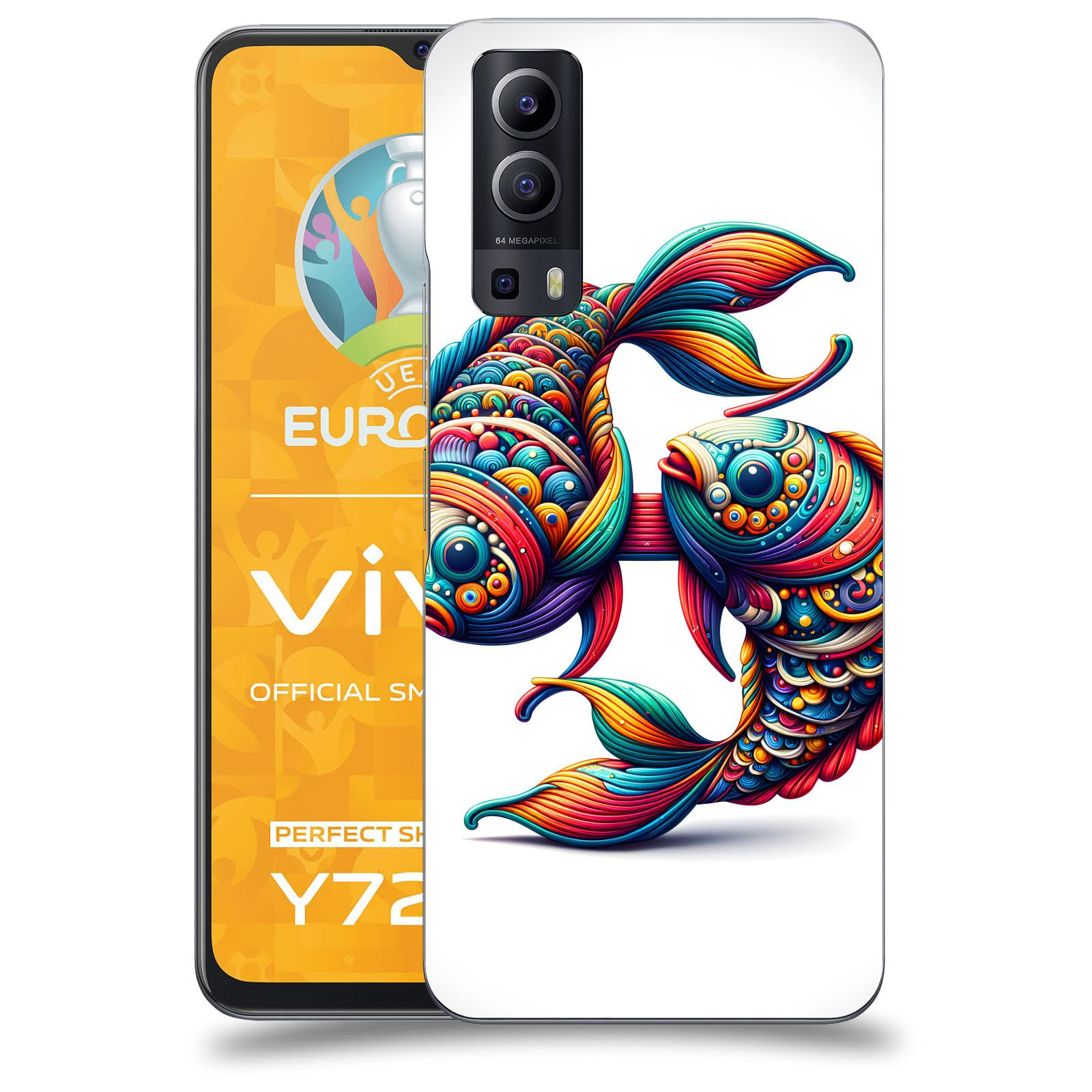 ACOVER Kryt na mobil Vivo Y72 5G - Ryby 2