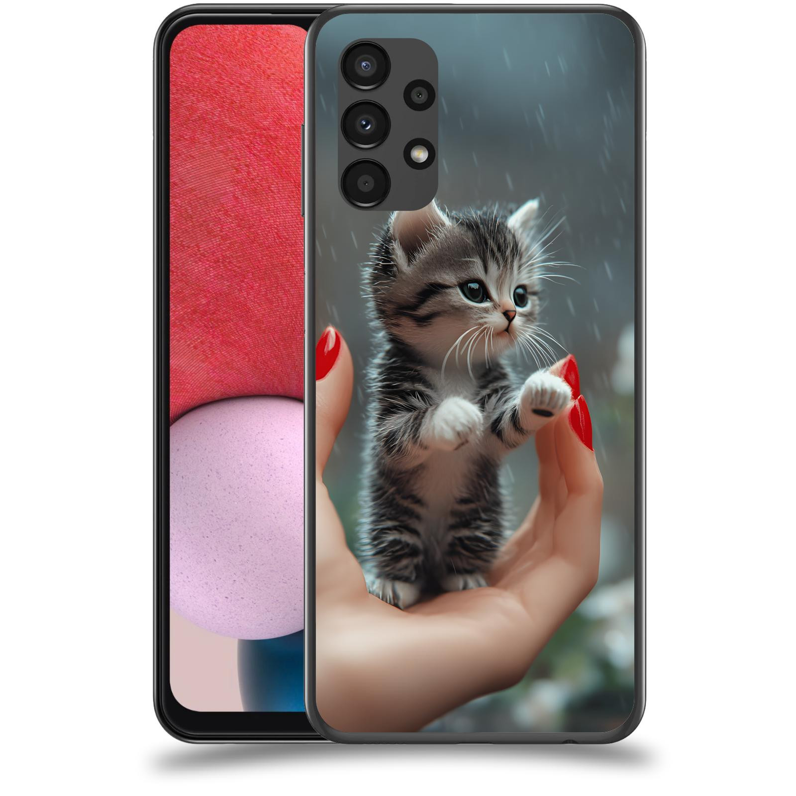 ACOVER Kryt na mobil Samsung Galaxy A13 4G A135 - Koťátko