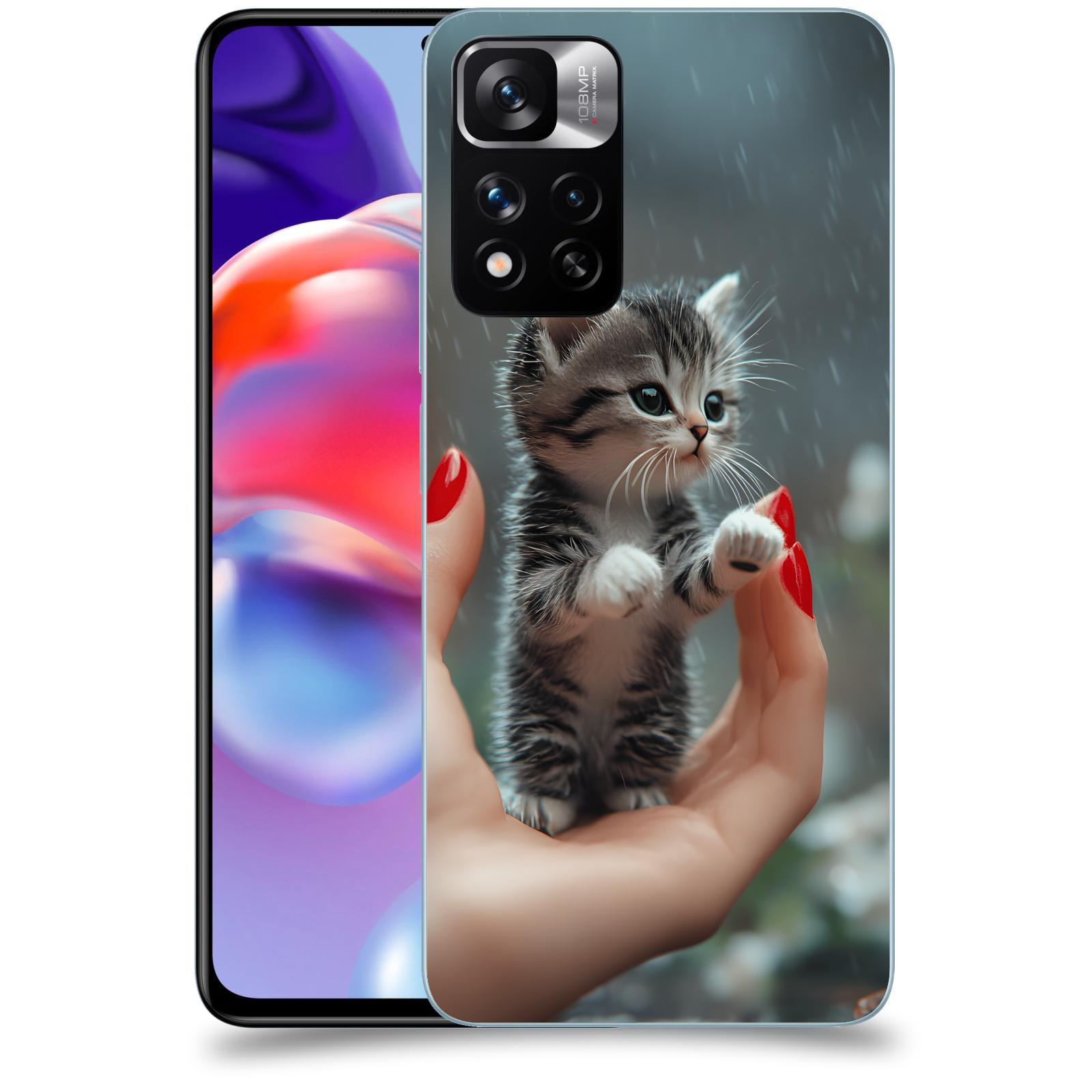 ACOVER Kryt na mobil Xiaomi Redmi Note 11 Pro+ 5G - Koťátko