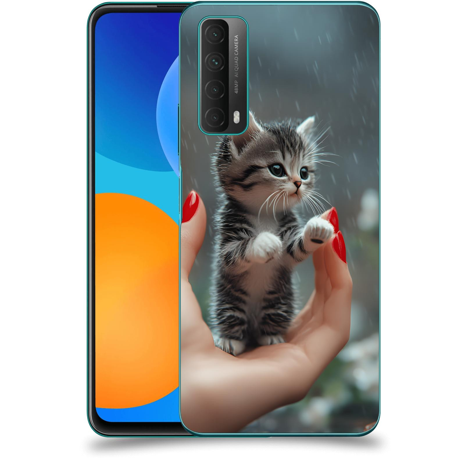 ACOVER Kryt na mobil Huawei P Smart 2021 - Koťátko