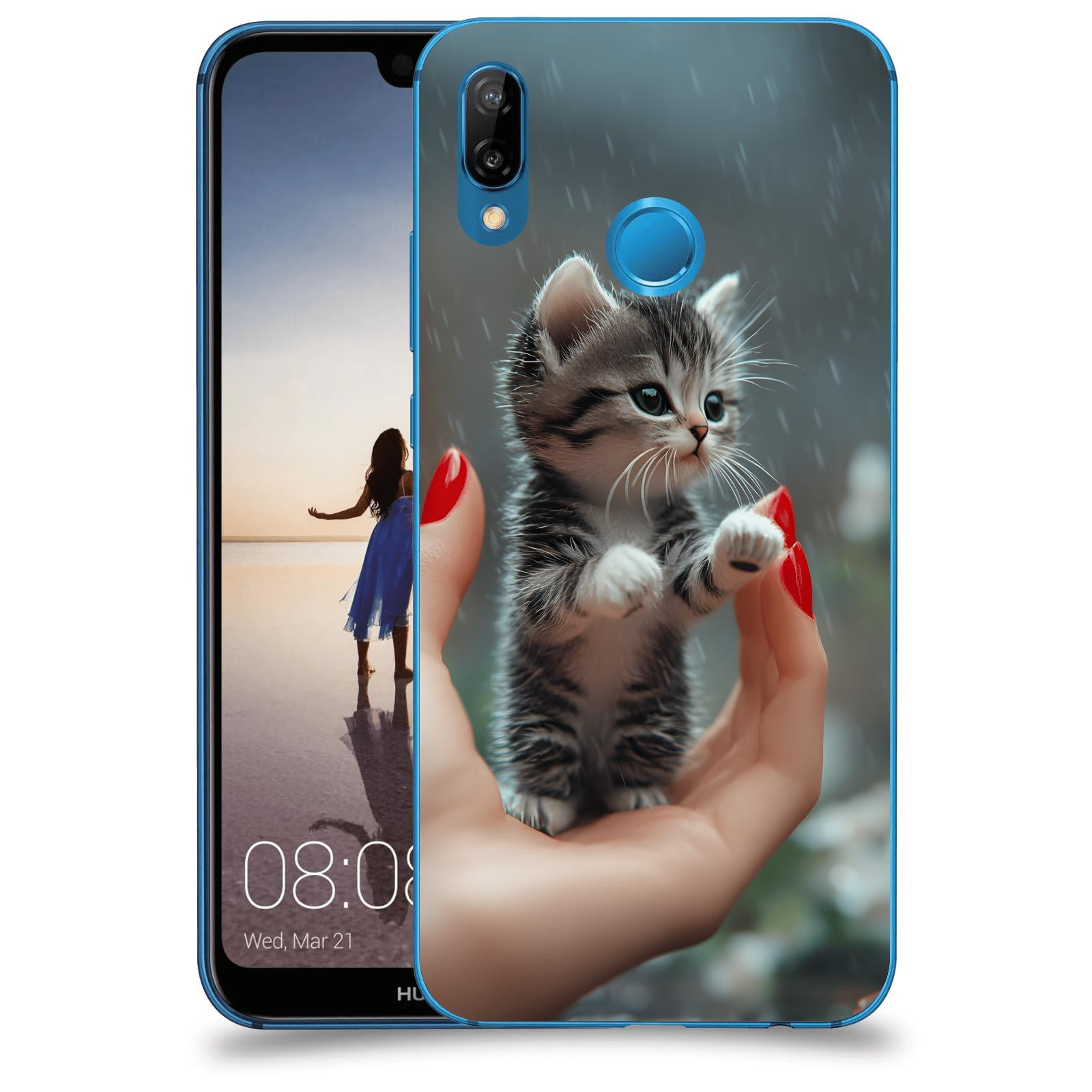 ACOVER Kryt na mobil Huawei P20 Lite - Koťátko