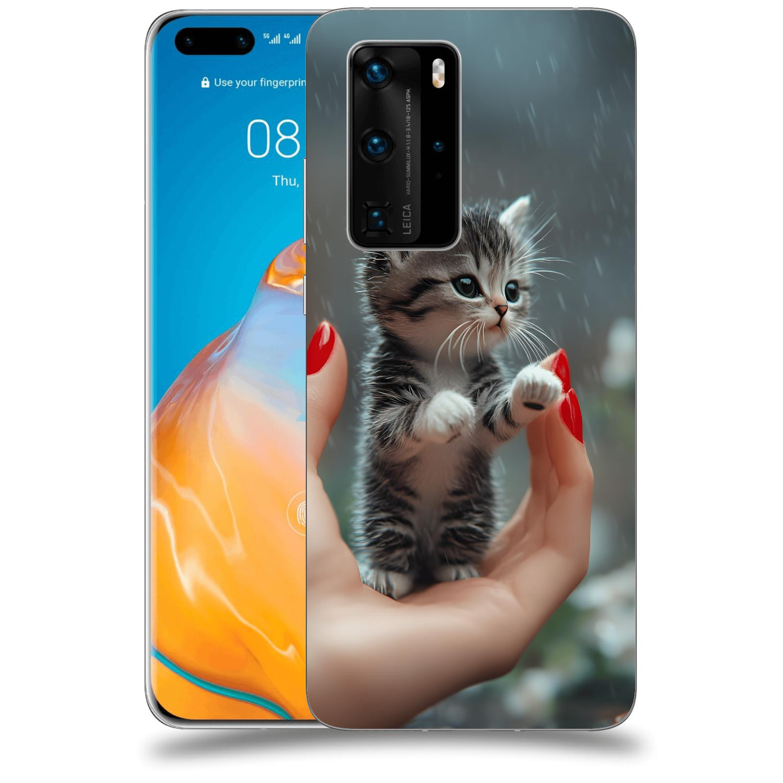 ACOVER Kryt na mobil Huawei P40 - Koťátko