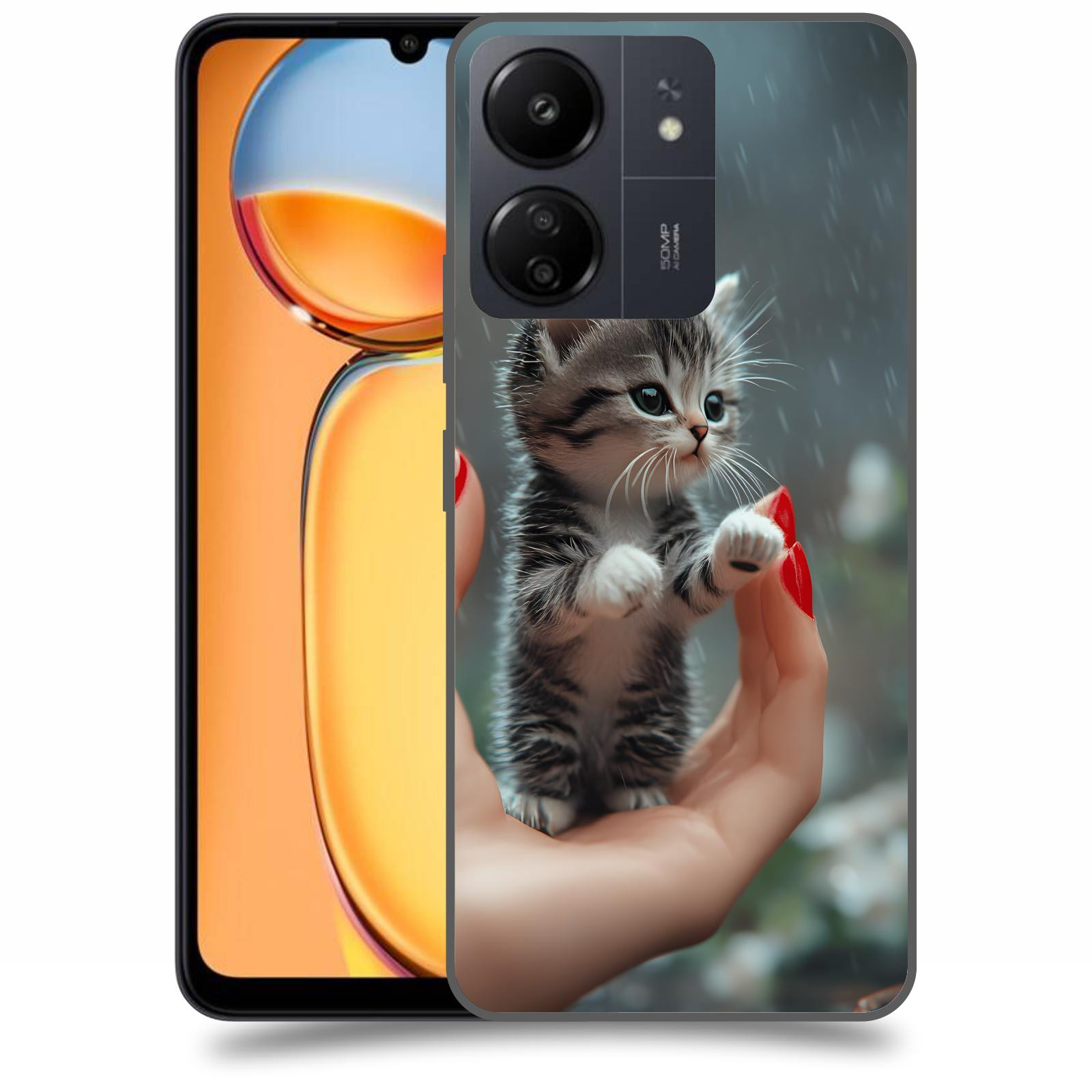 ACOVER Kryt na mobil Xiaomi Redmi 13C  Koťátko