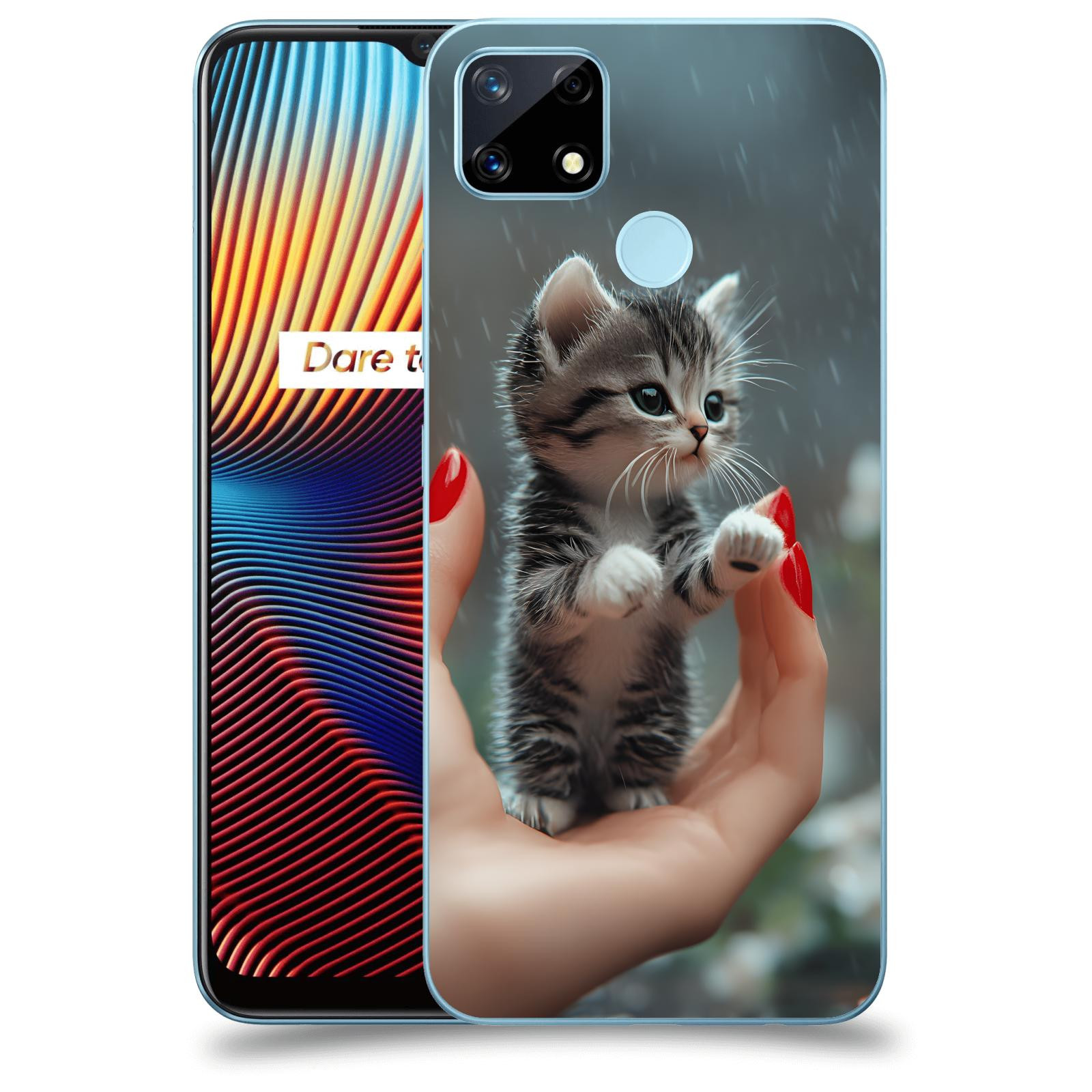ACOVER Kryt na mobil Realme 7i - Koťátko